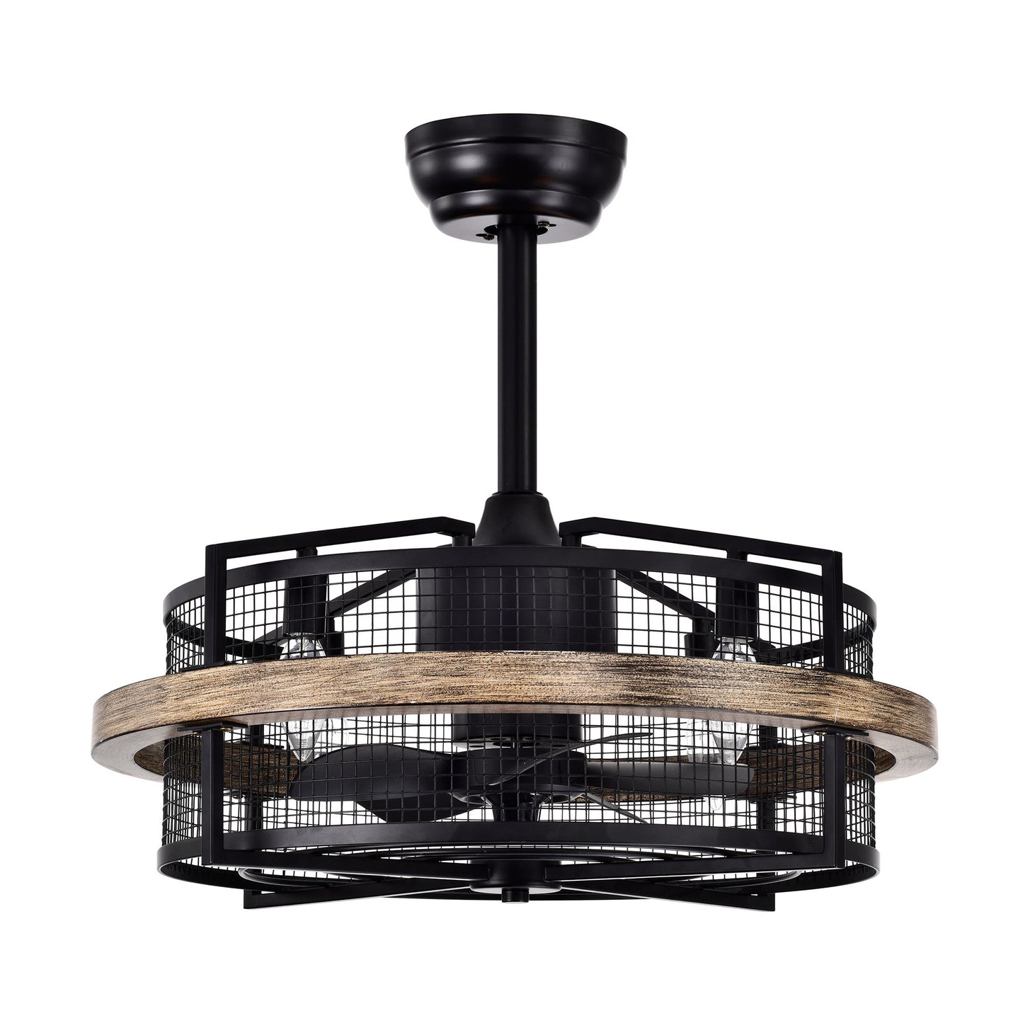 20" 5-Blade 4-Light Fandelier Ceiling Fan with Light