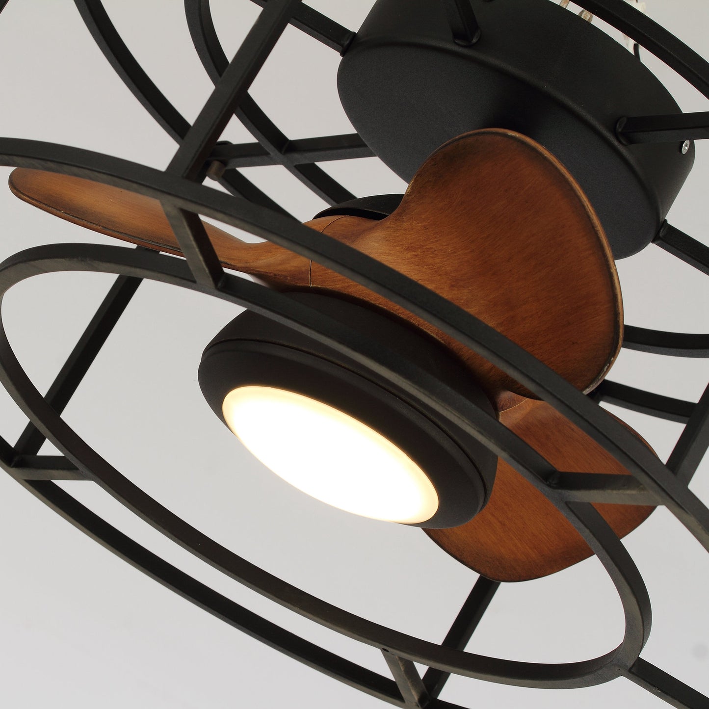 20" 3-Blade Industrial Ceiling Fan with LED Light
