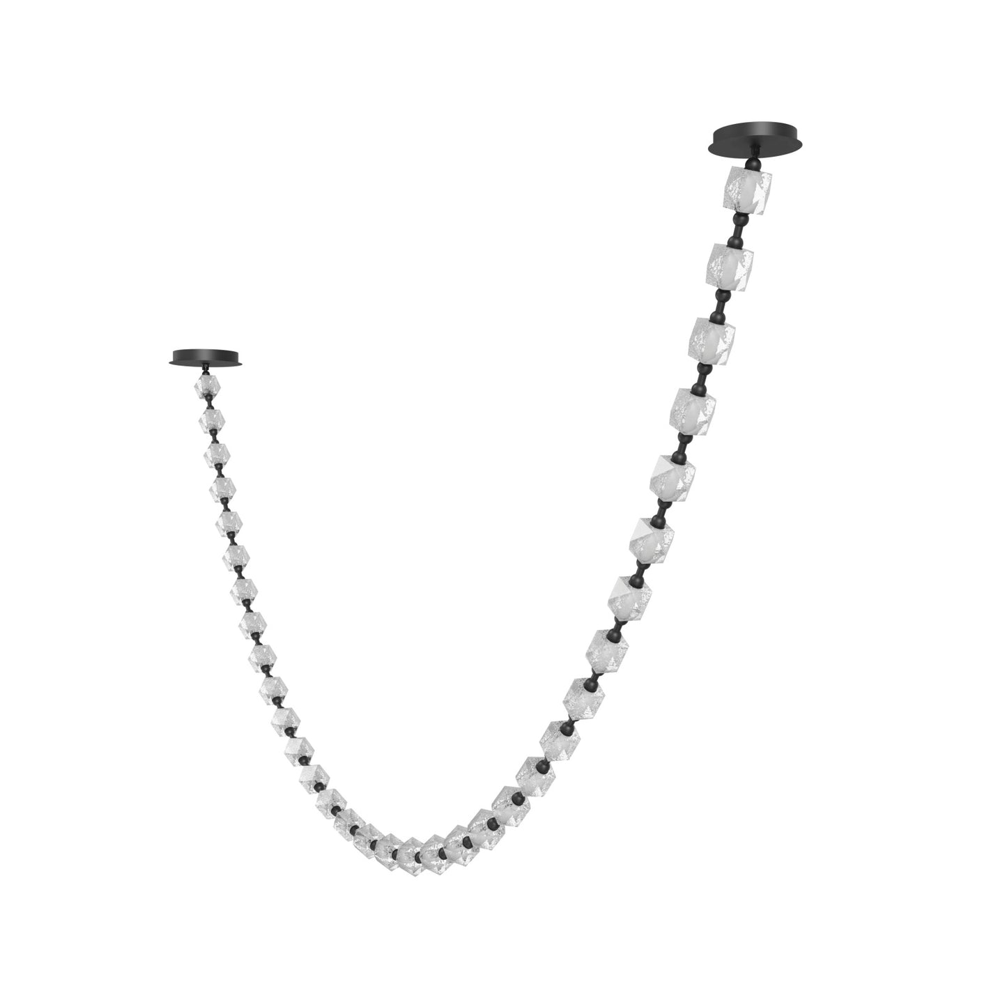 Beluga 34-Light Modern Black LED Pendant Light