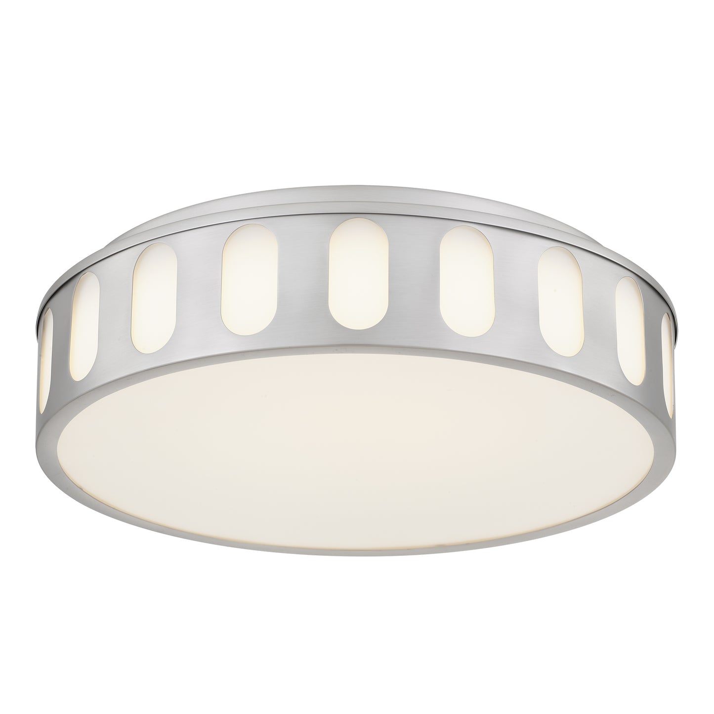 Bantom 15" Brushed Nickel LED Flush Mount Ceiling Light