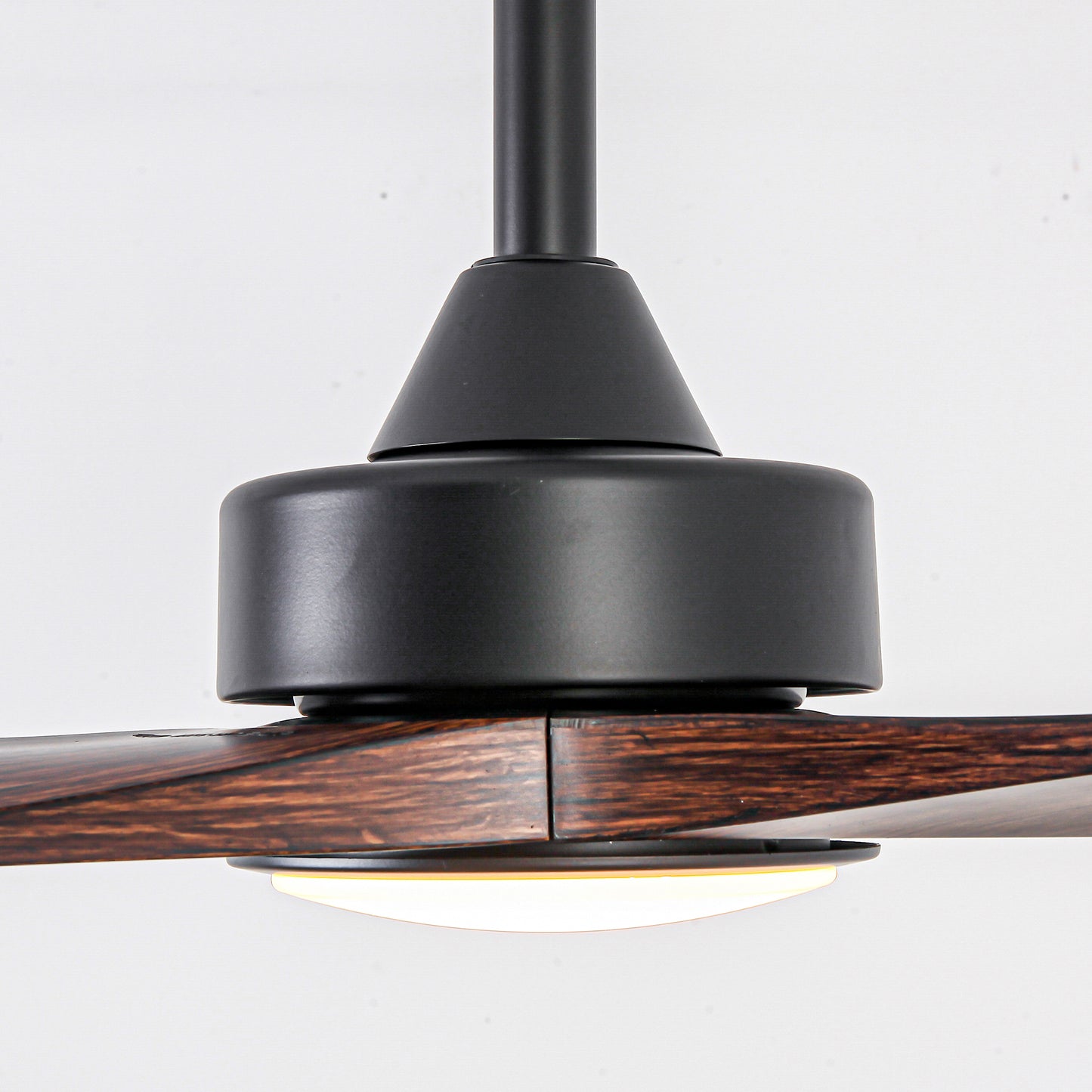 60" Farmhouse Ceiling Fan with Light & Remote – Matte Black, 5-Blade, DC Motor