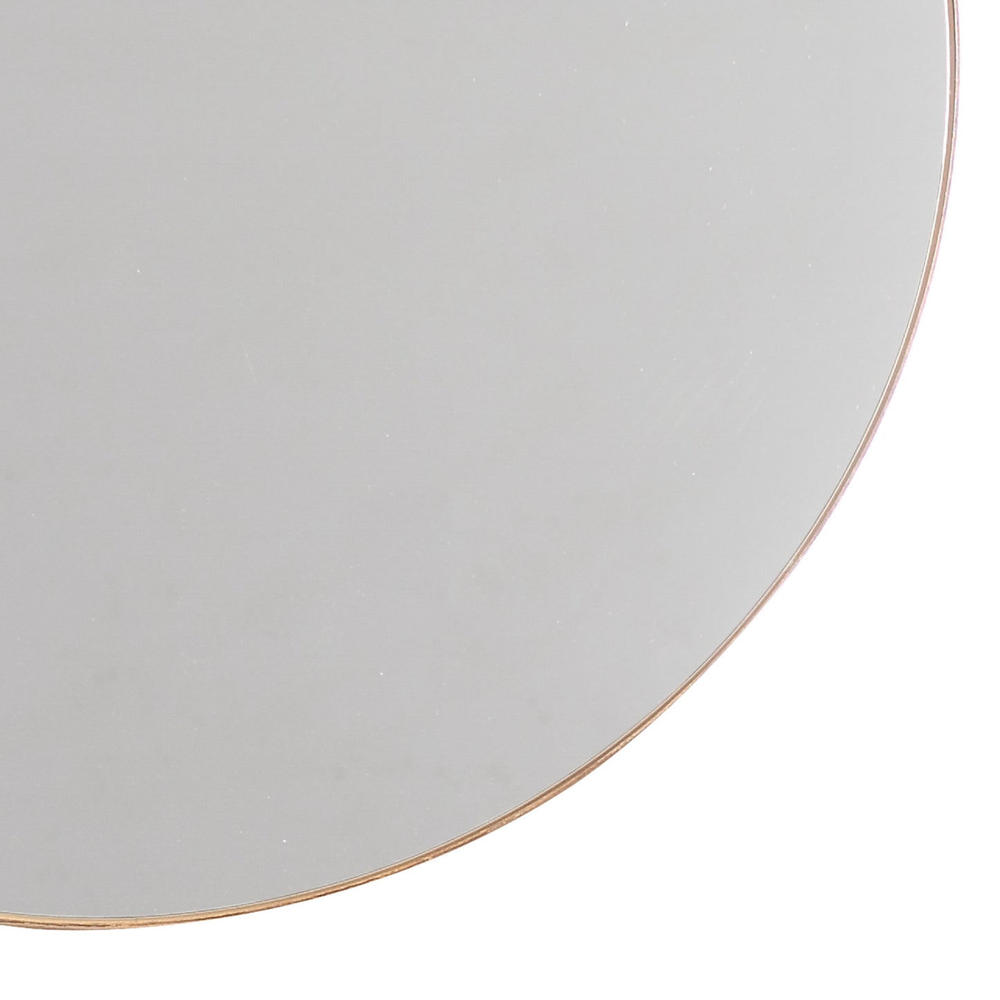 Golden Modern 30" Round Framed Wall Mirror