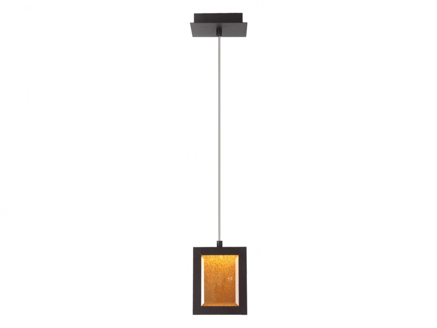 Brentwood 1-Light 5"x 8" Dark Bronze Pendant Light