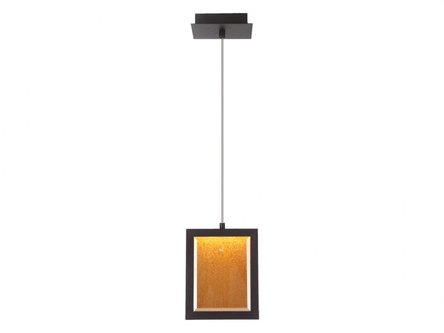 Brentwood 1-Light 7"x 9" Dark Bronze Pendant Light