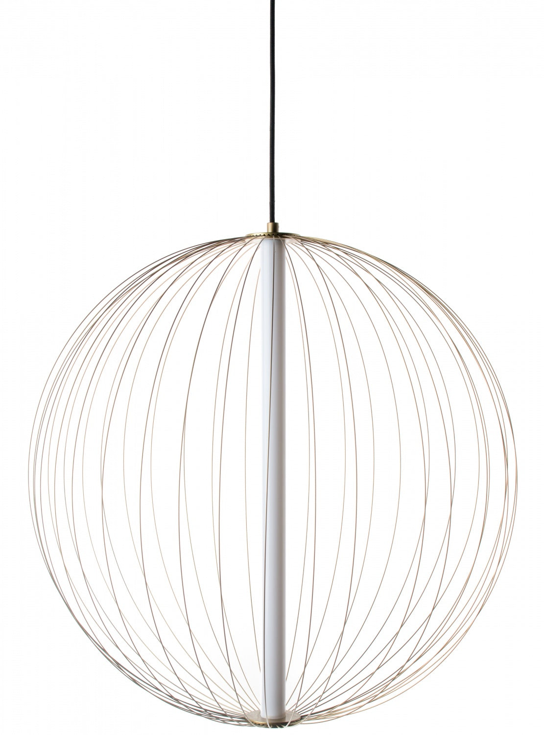 Delano 24" 1-Light Gold Wire Round Pendant Light