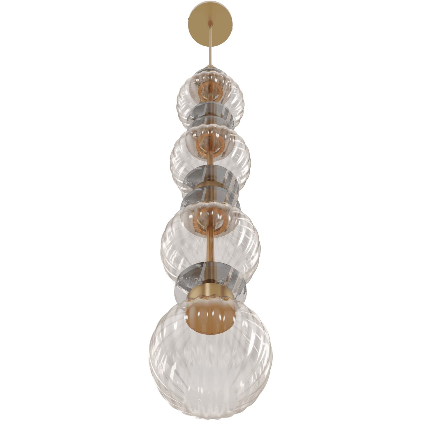 Avra 35" Traditional Aged Brass LED Pendant Light