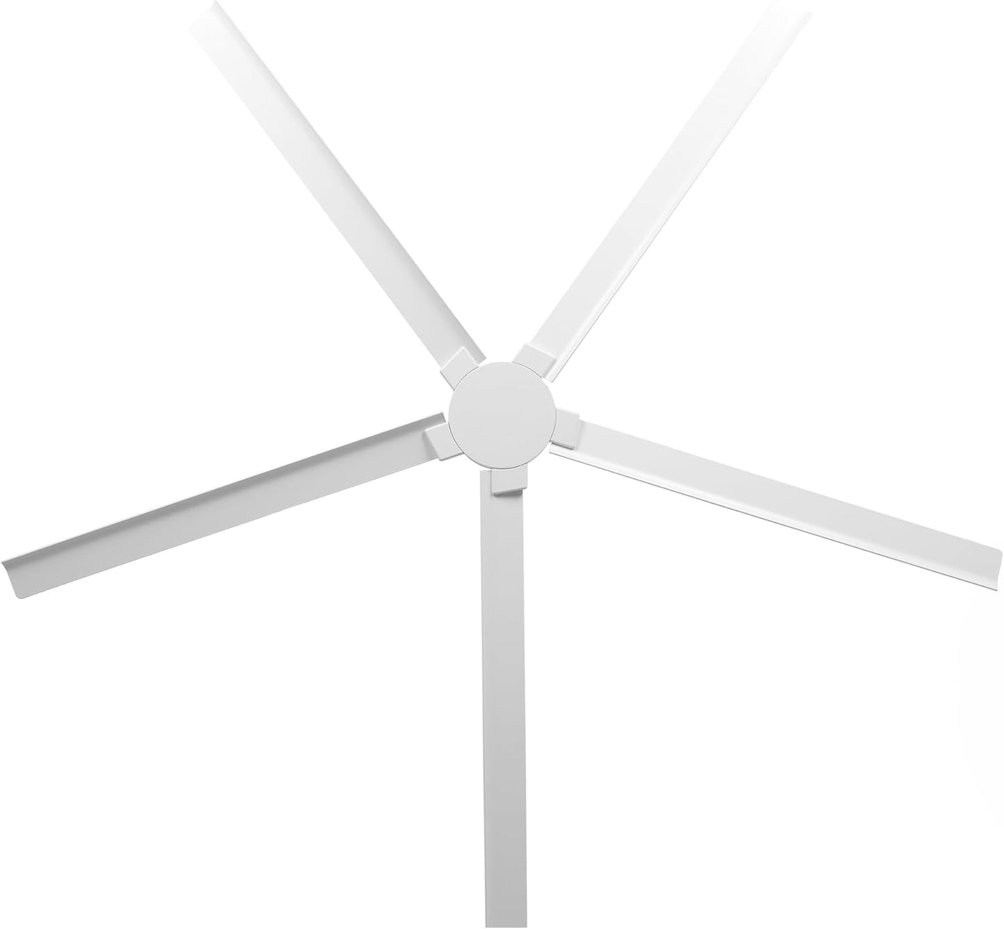 Ceiling Fan 72" Industrial 5-Blade White IPX4 Outdoor Use