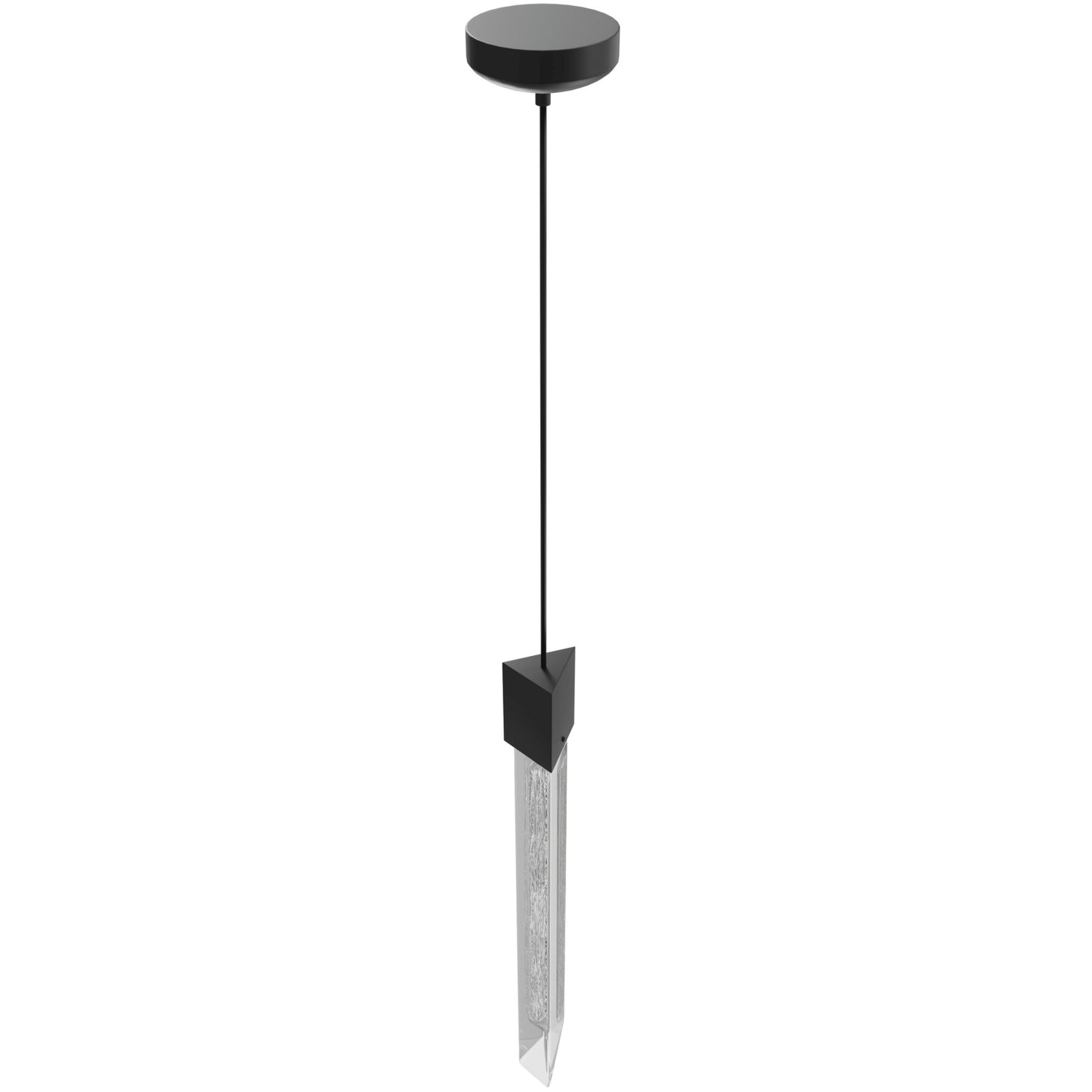 Alpine 1-Light Light White Marble Glass Pendant Light