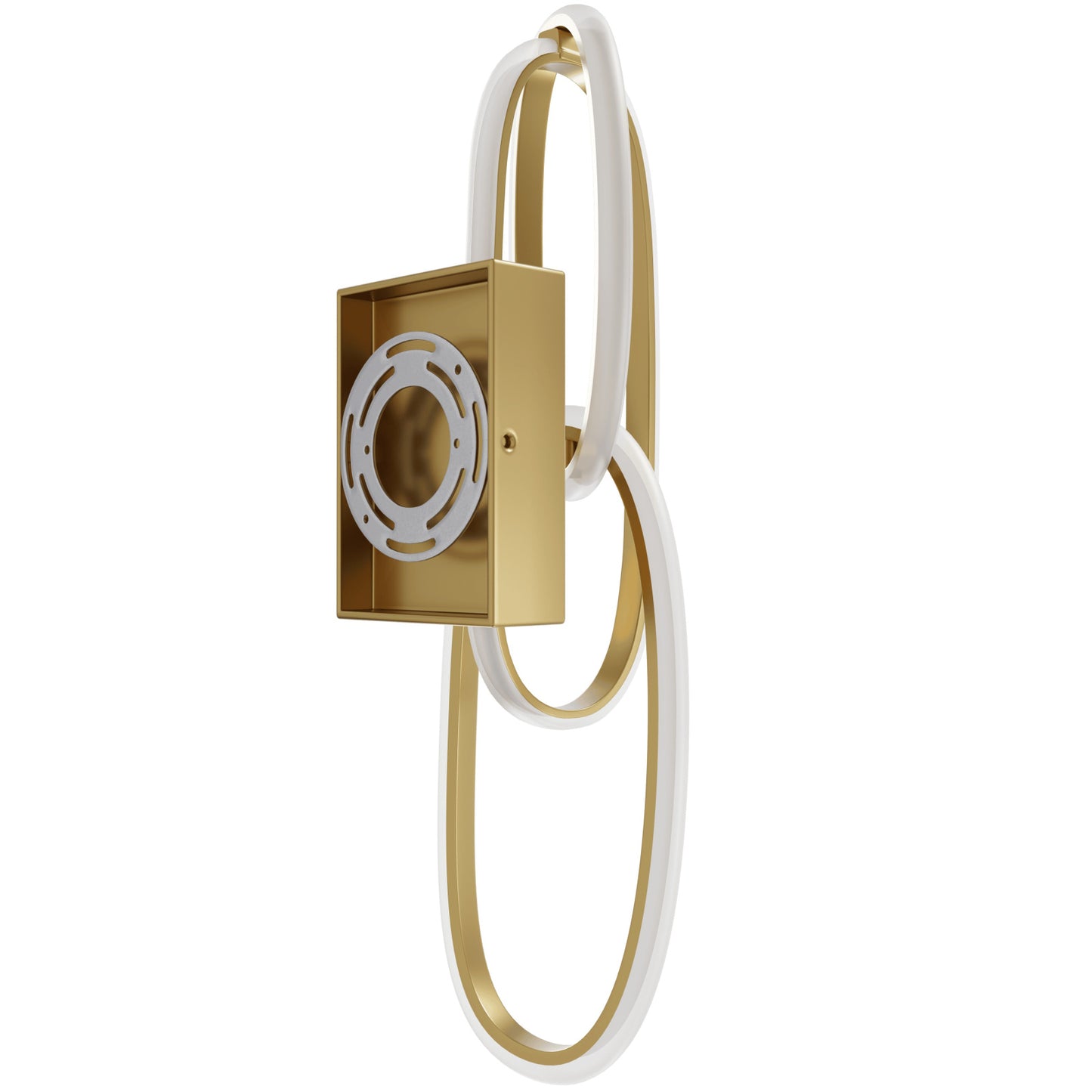 Circa Modern Gold Looping 2 Ring LED Wall Sconce