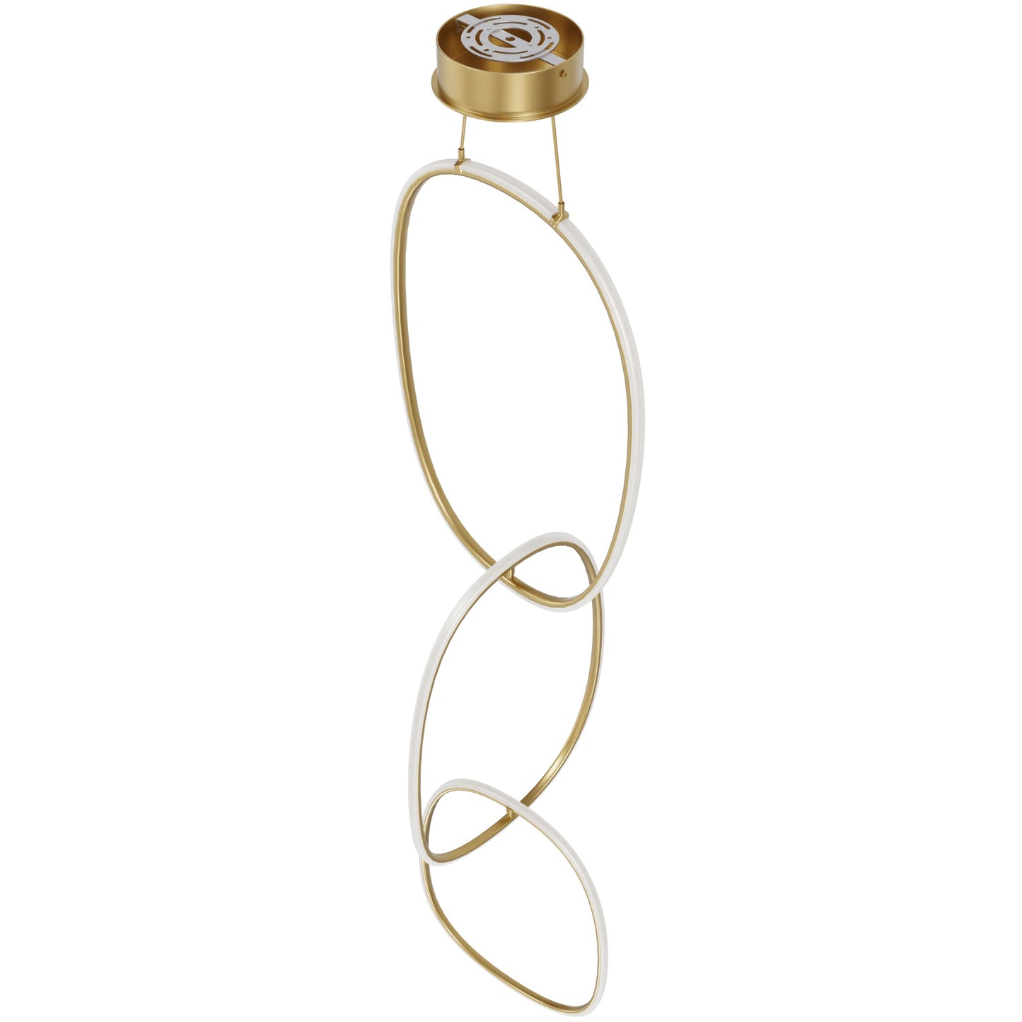 Circa Modern Gold 3 Ring LED Pendant Light