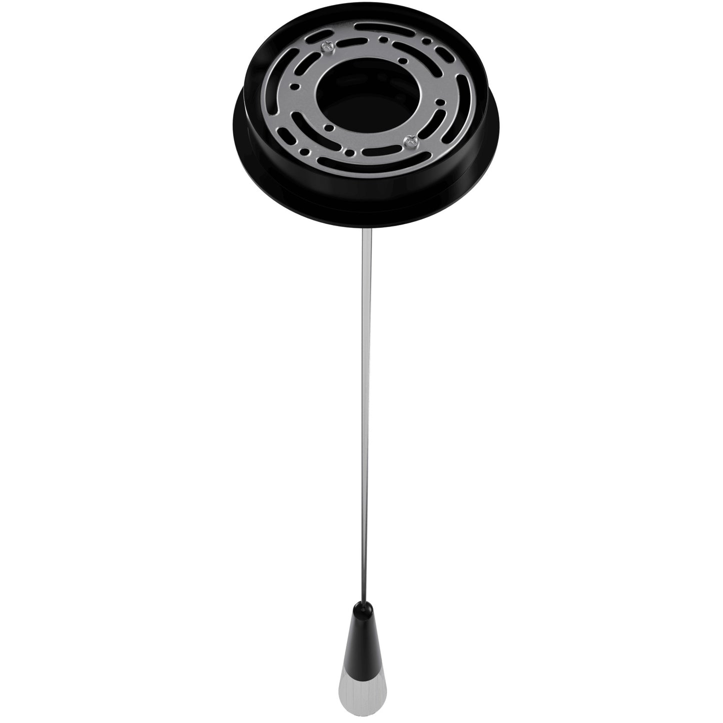 Encino 1-Light Crystal and Gun Metal Pendant Light