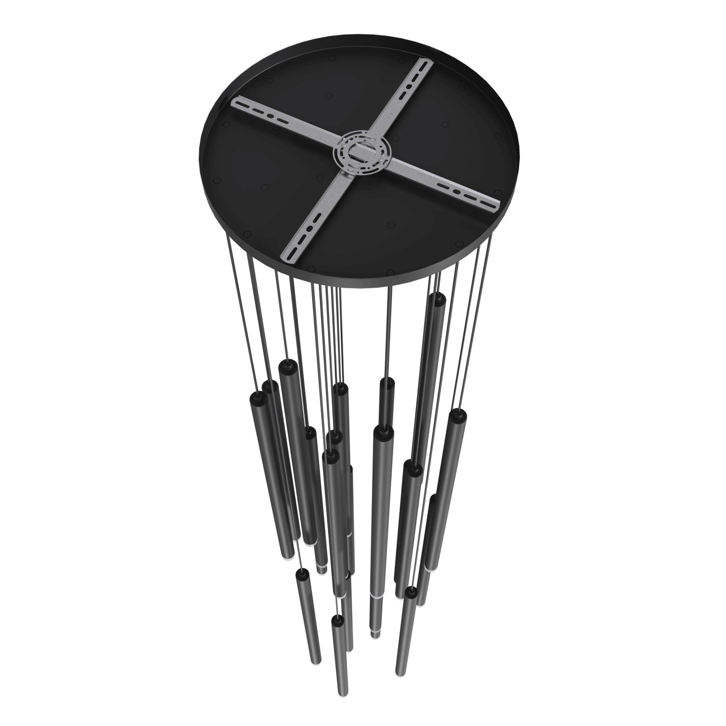 Filmore Ave 25-Light Modern Matte Black Pendant Light