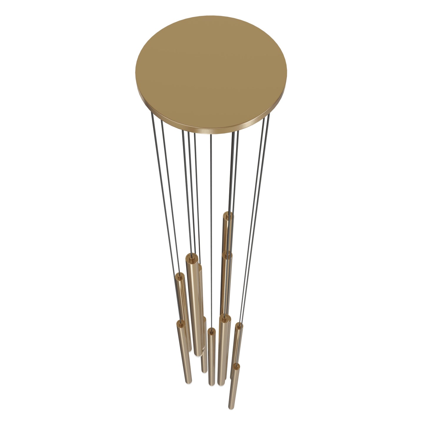 Filmore Ave 13-Light Modern Aged Brass Pendant Light