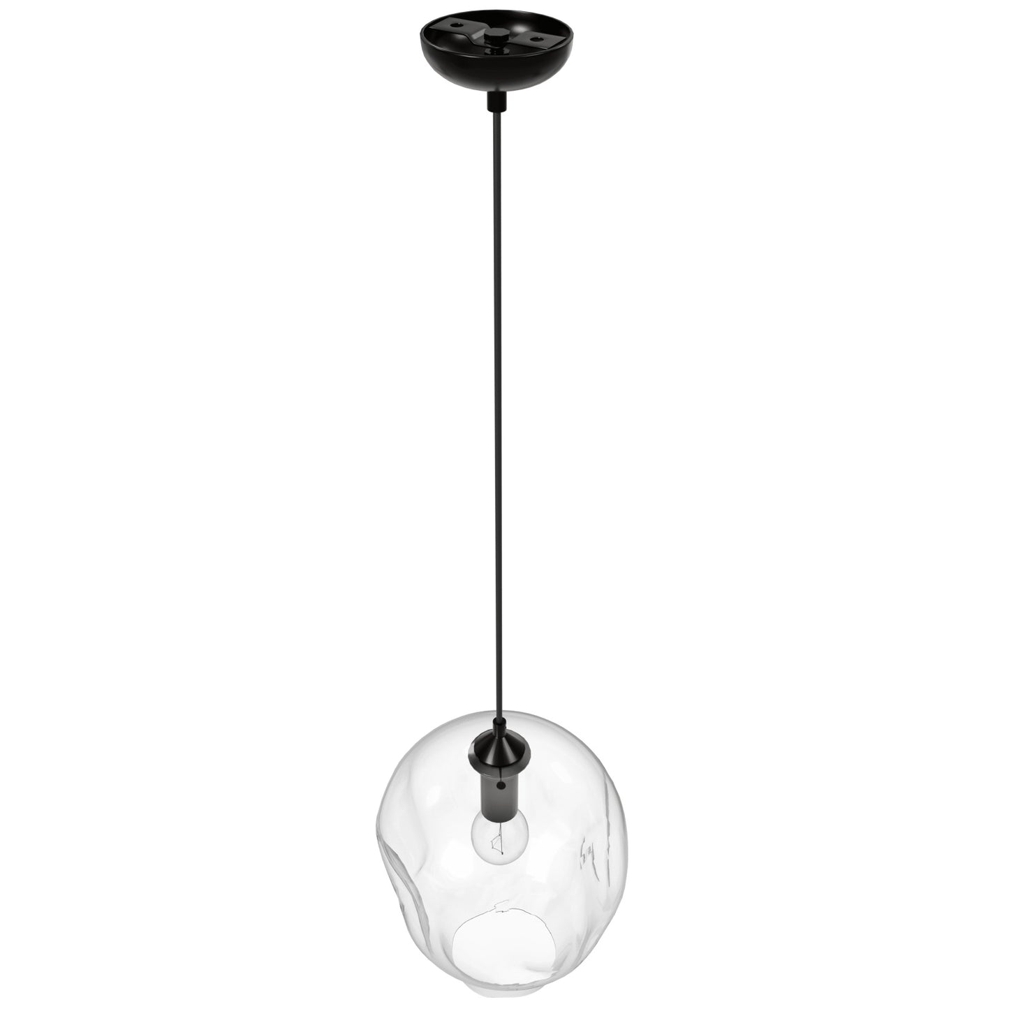 Sonoma Ave 1-Light 9.8" Clear Globe Pendant Light
