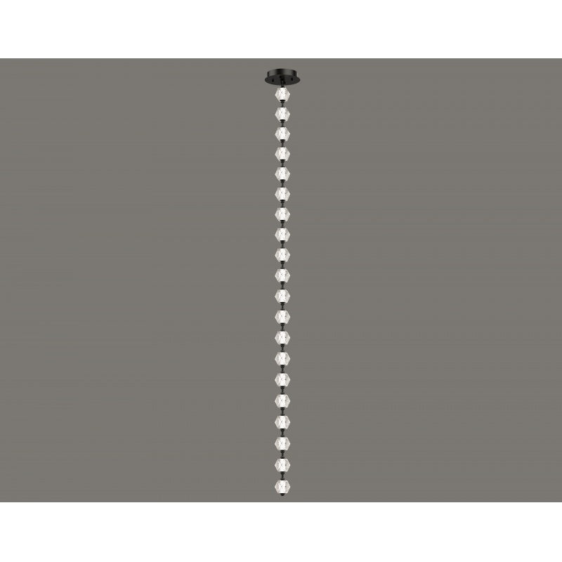 Beluga 20-Light Modern Black LED Pendant Light