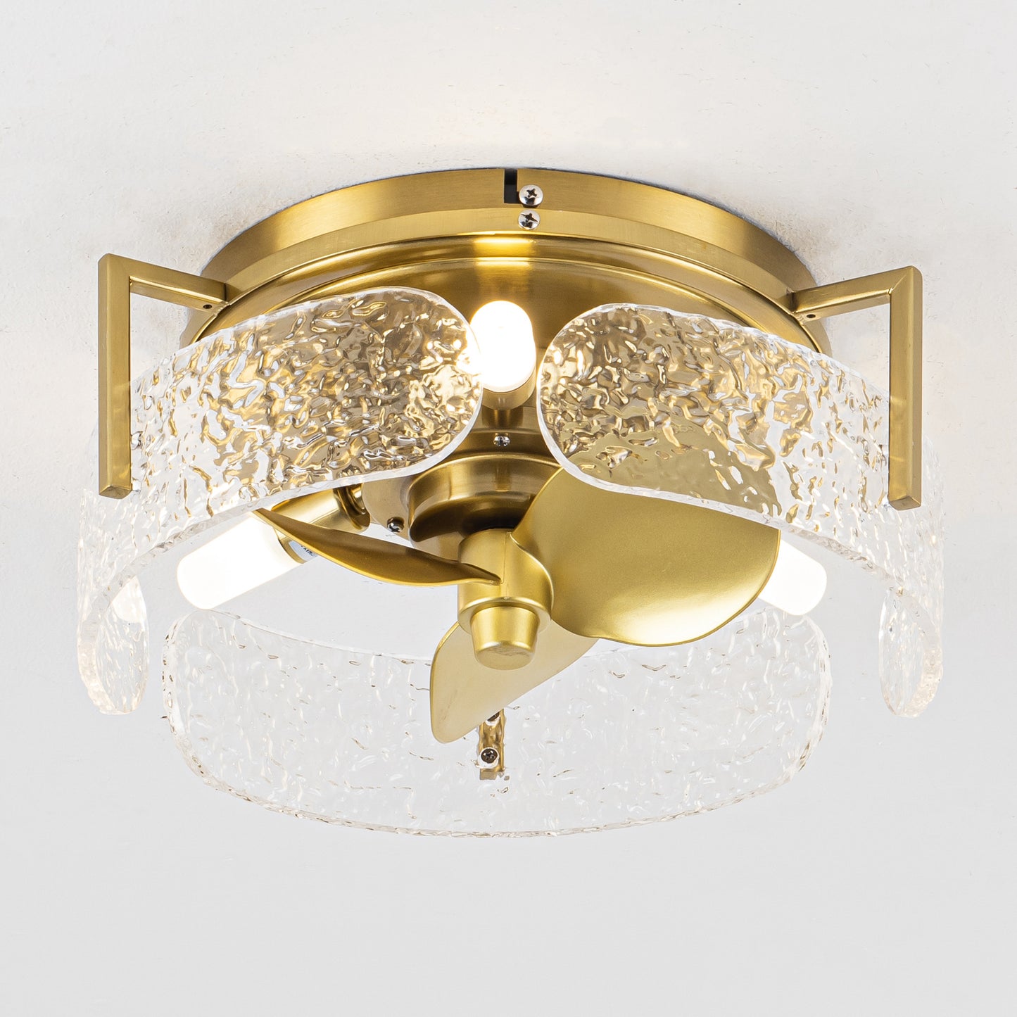 13" 3-Blade 3-Light Modern Ceiling Fan with Light