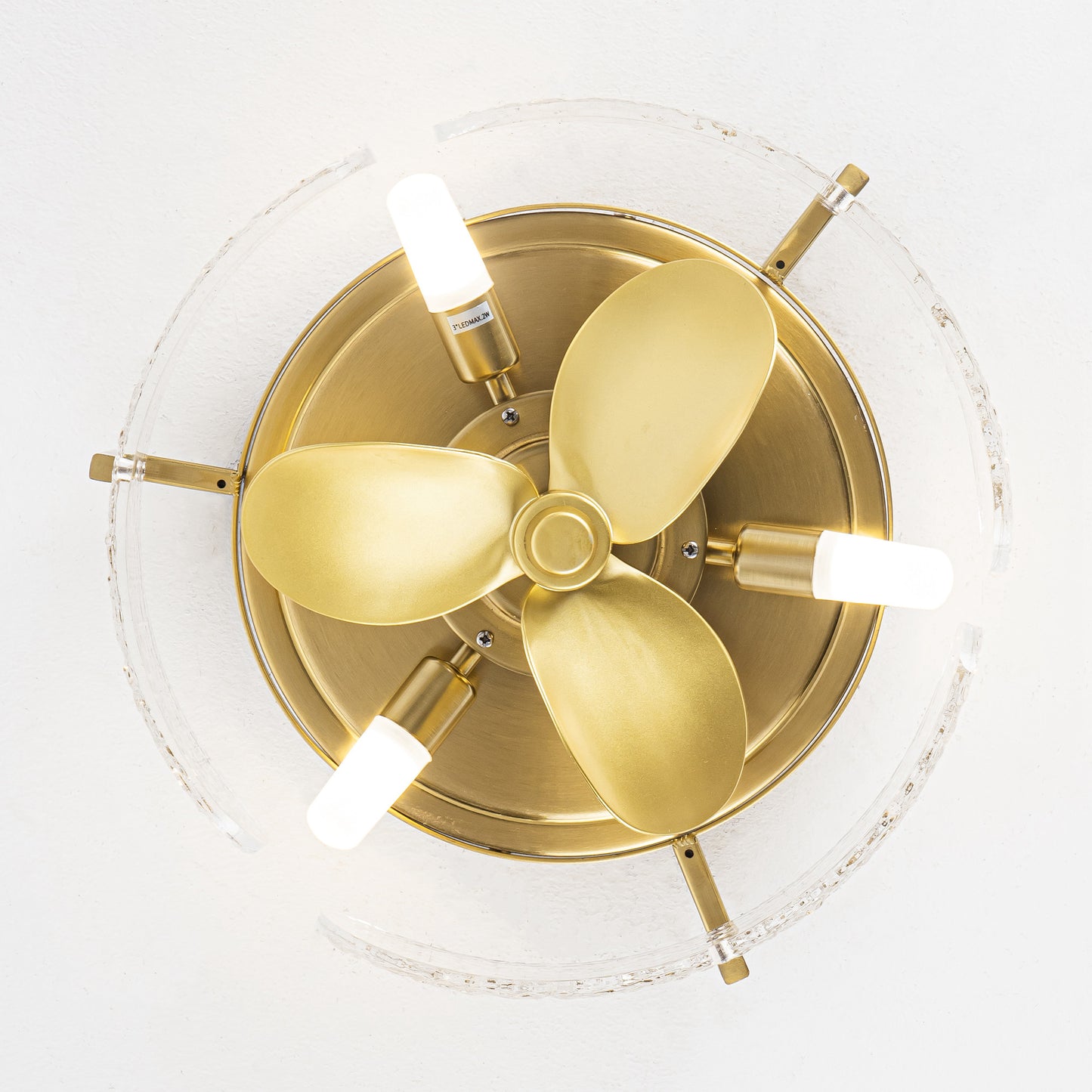 13" 3-Blade 3-Light Modern Ceiling Fan with Light