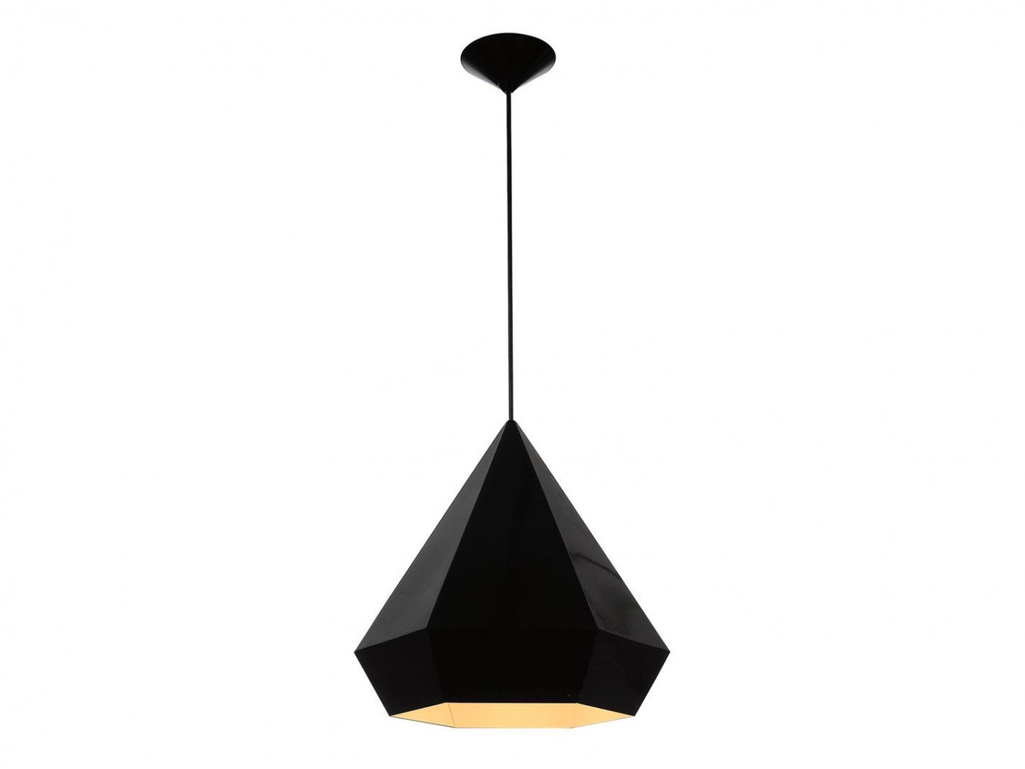 Doheny Ave 1-Light Geometric Black Pendant Light