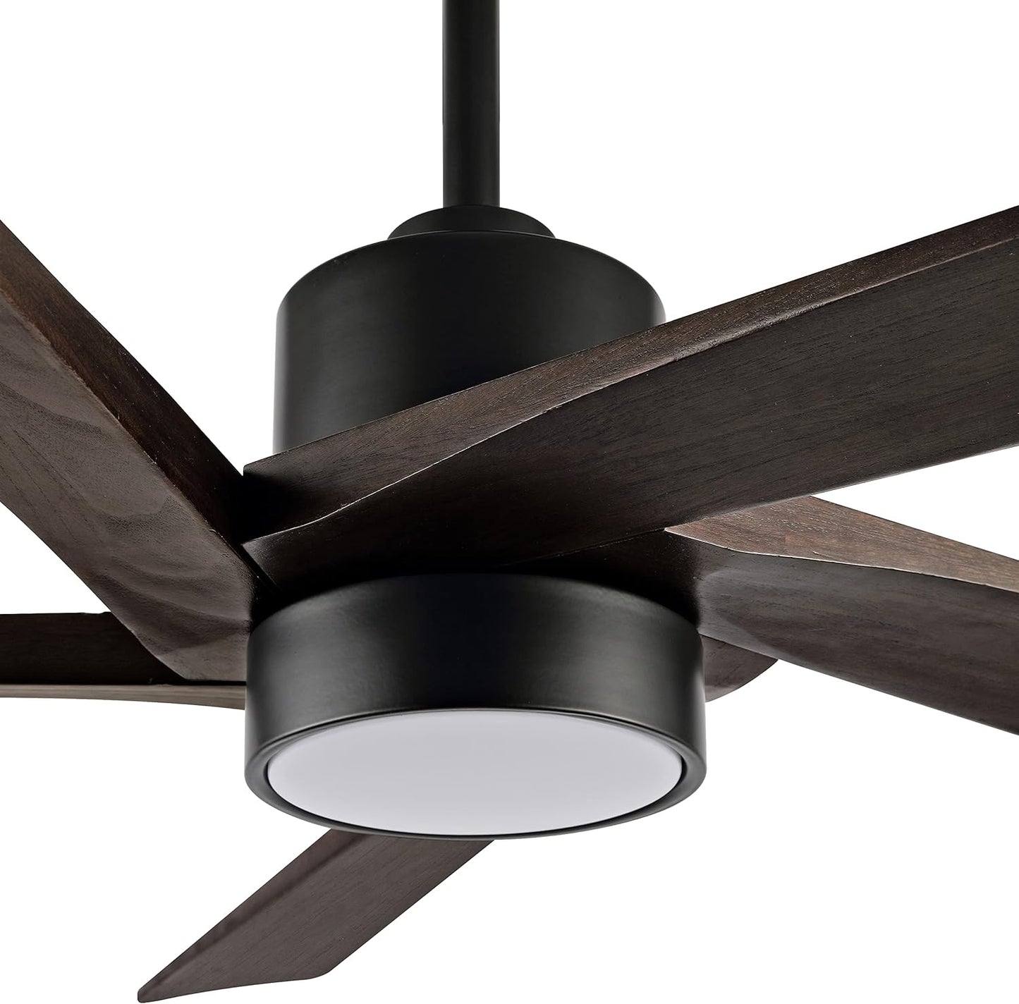 AeroBlade 64" 5-Blade 6-Speed Walnut & Black Ceiling Fan with Light