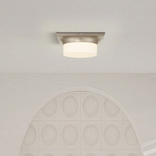 Aura 10" Brushed Nickel LED Flush Mount Ceiling Light