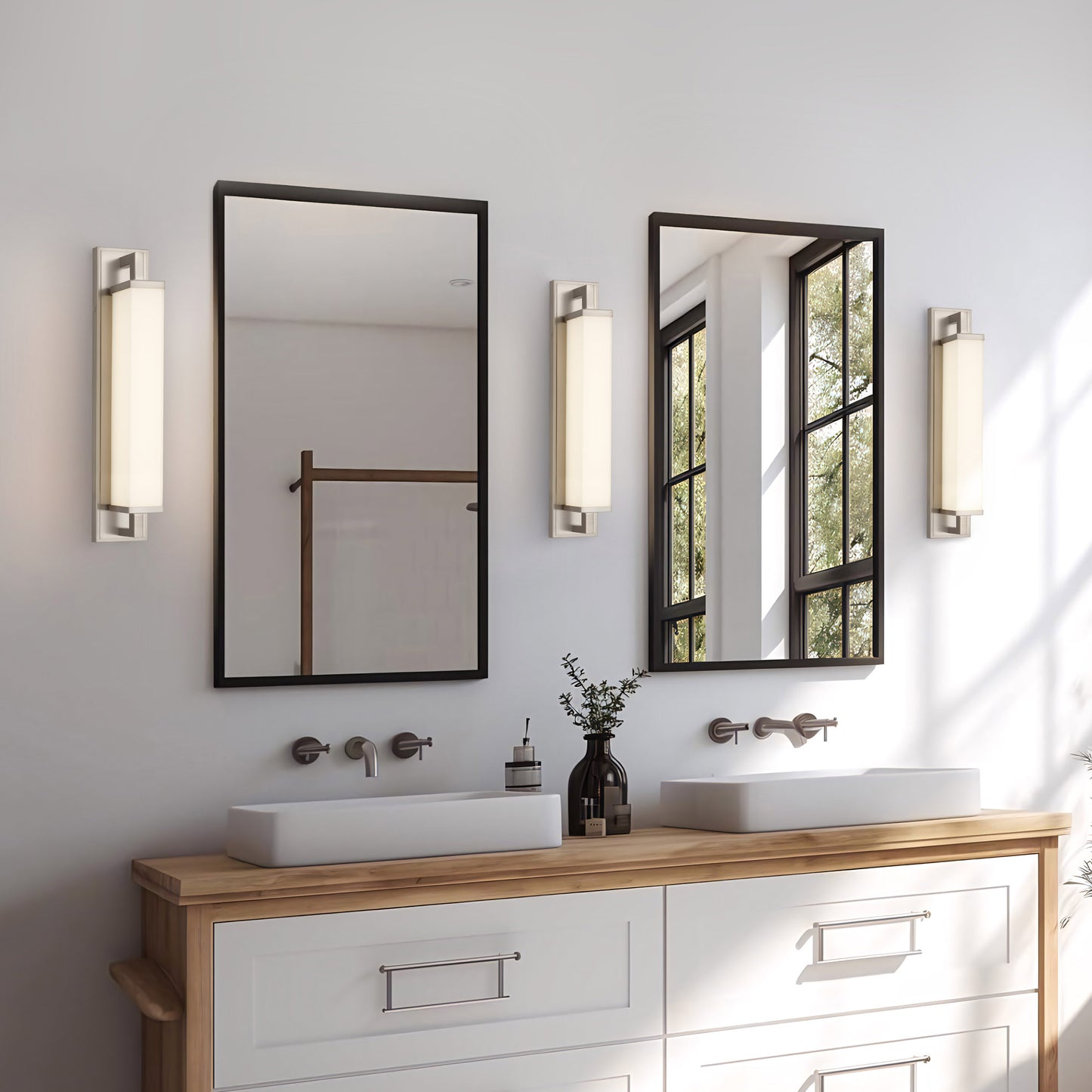 Zenith 22" Brushed Nickel LED Bathroom Vanity Light