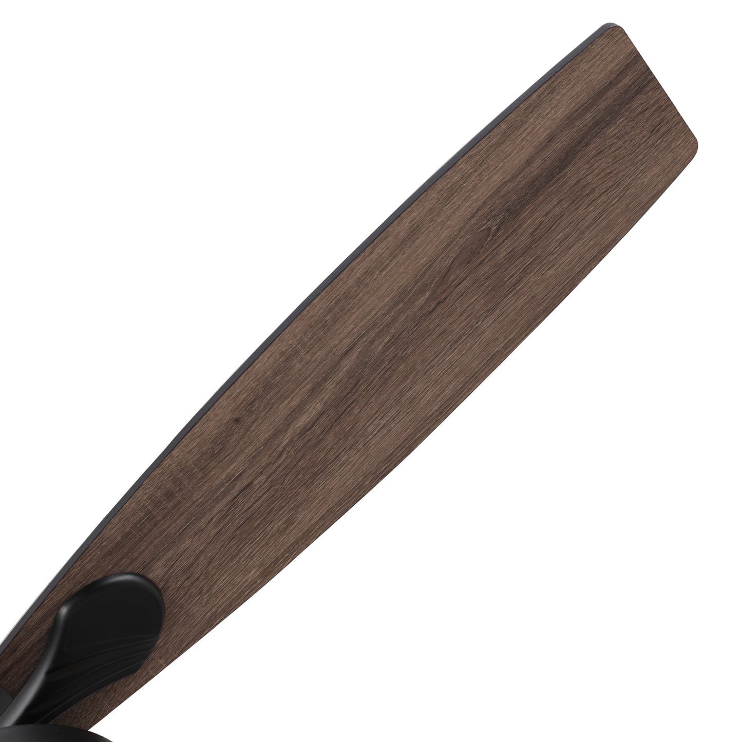 BreezeLite 52" Black 5-Blade 4-Light Downrod Mount Crystal Ceiling Fan