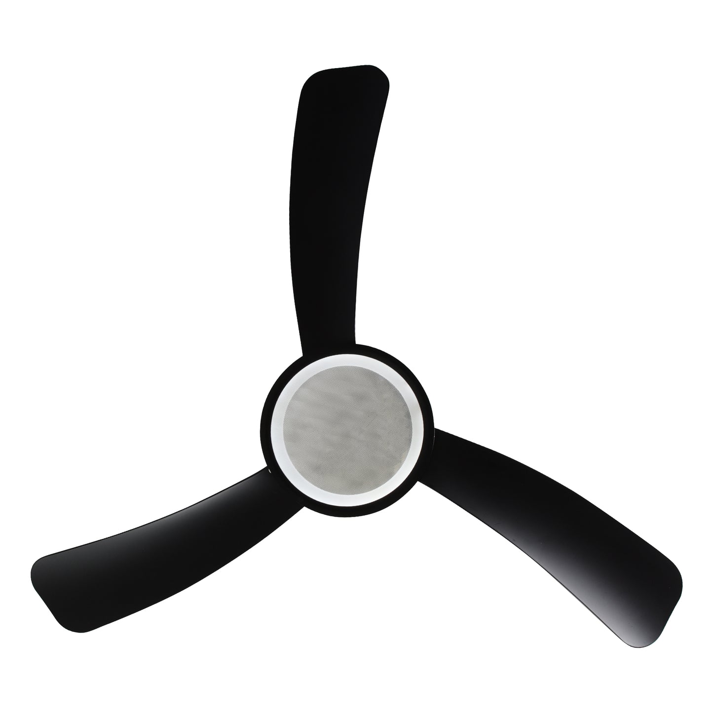 BreezeLite 52" Modern Matte Black LED 3-Blade Ceiling Fan