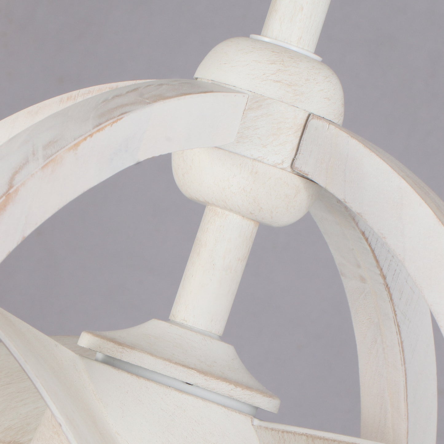 BreezeLite Modern 18.4" Antique White Indoor Ceiling Fan