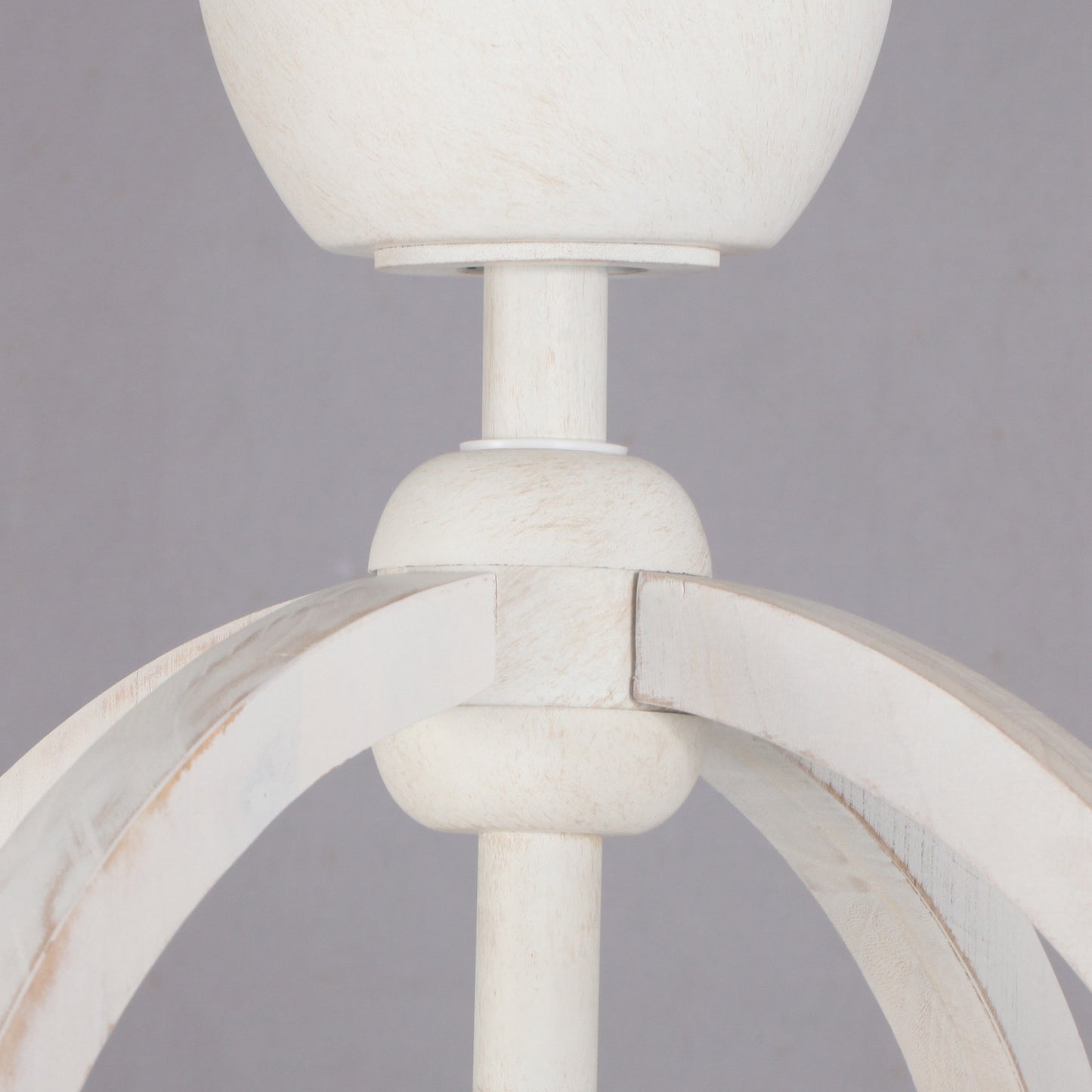 BreezeLite Modern 18.4" Antique White Indoor Ceiling Fan