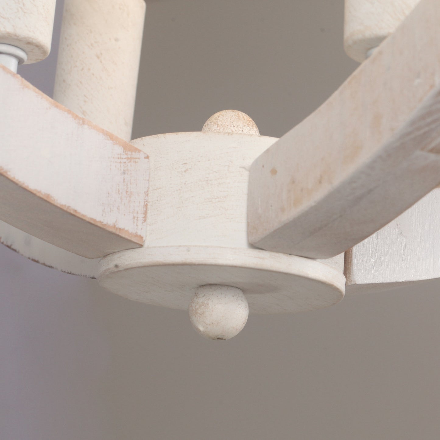 BreezeLite Modern 18.4" Antique White Indoor Ceiling Fan