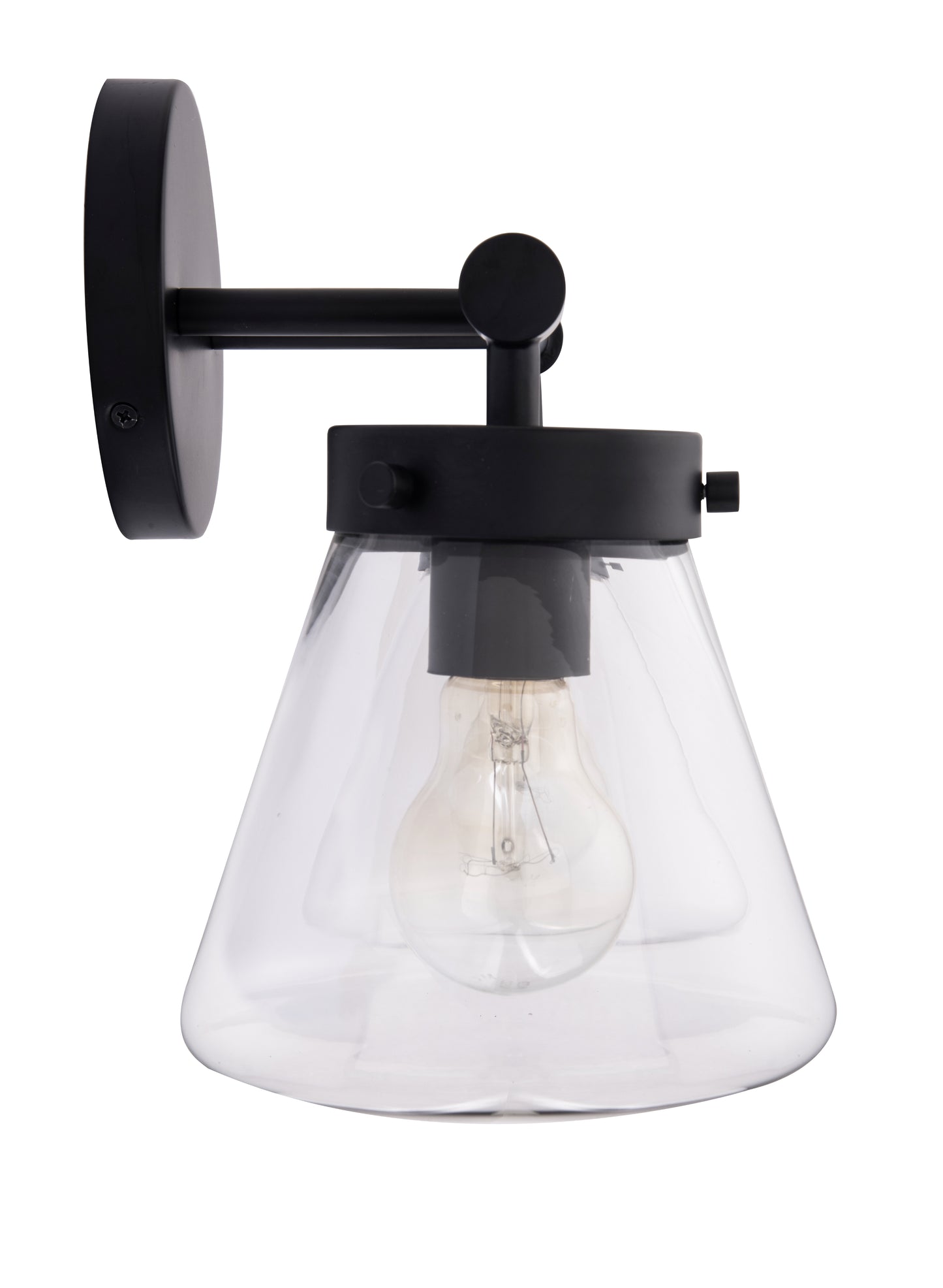 Gleam Modern Farmhouse 3-Light Black Vanity Light