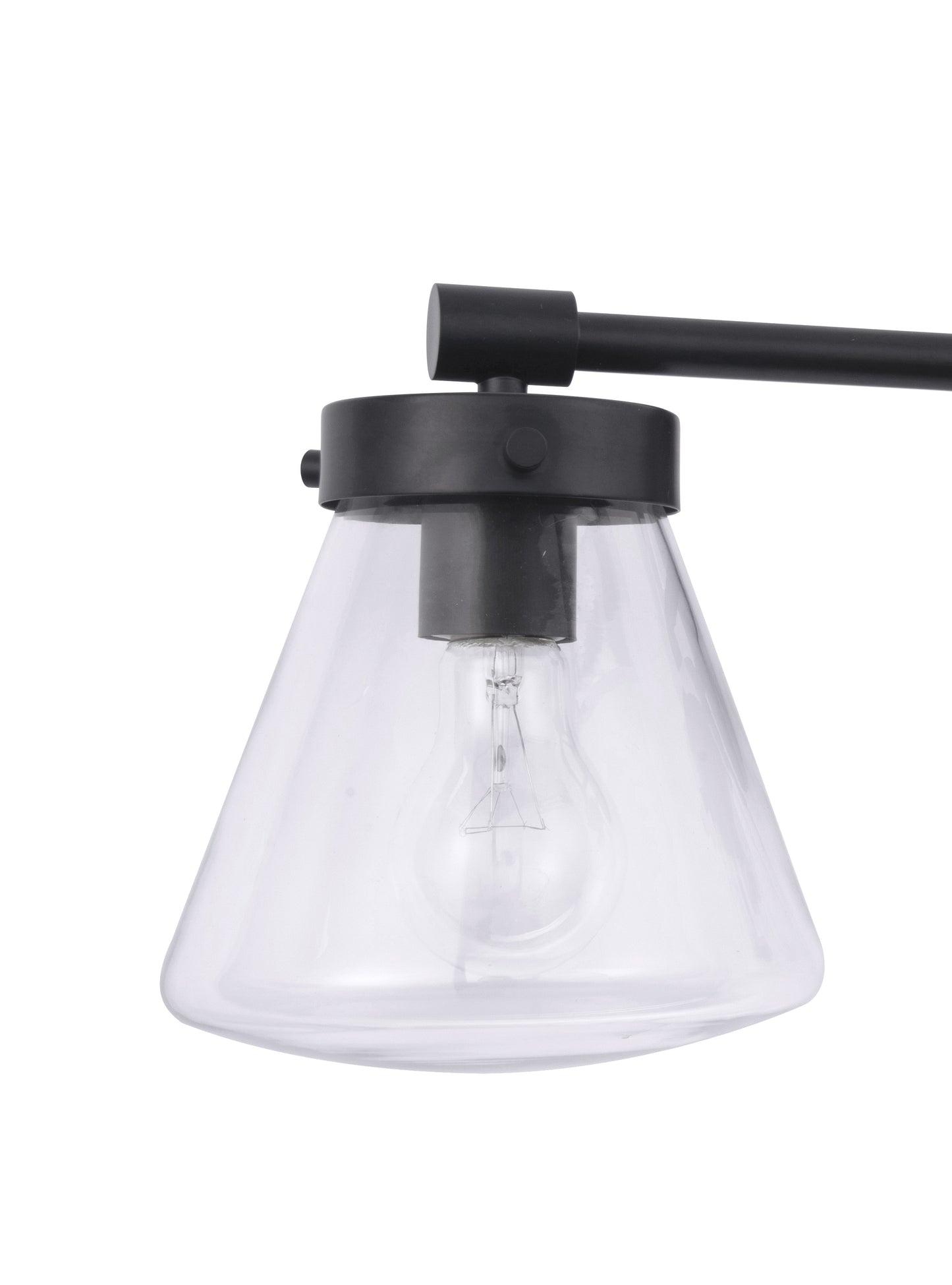 Gleam Modern Farmhouse 3-Light Black Vanity Light