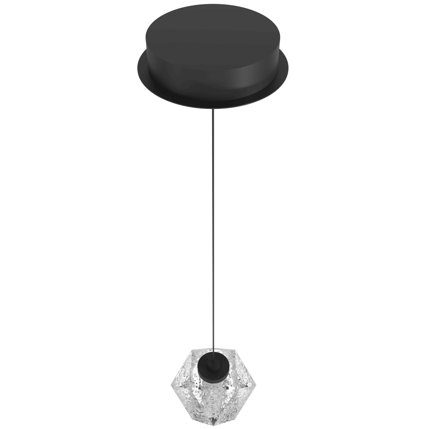 Beluga 1-Light Modern Black LED Pendant Light