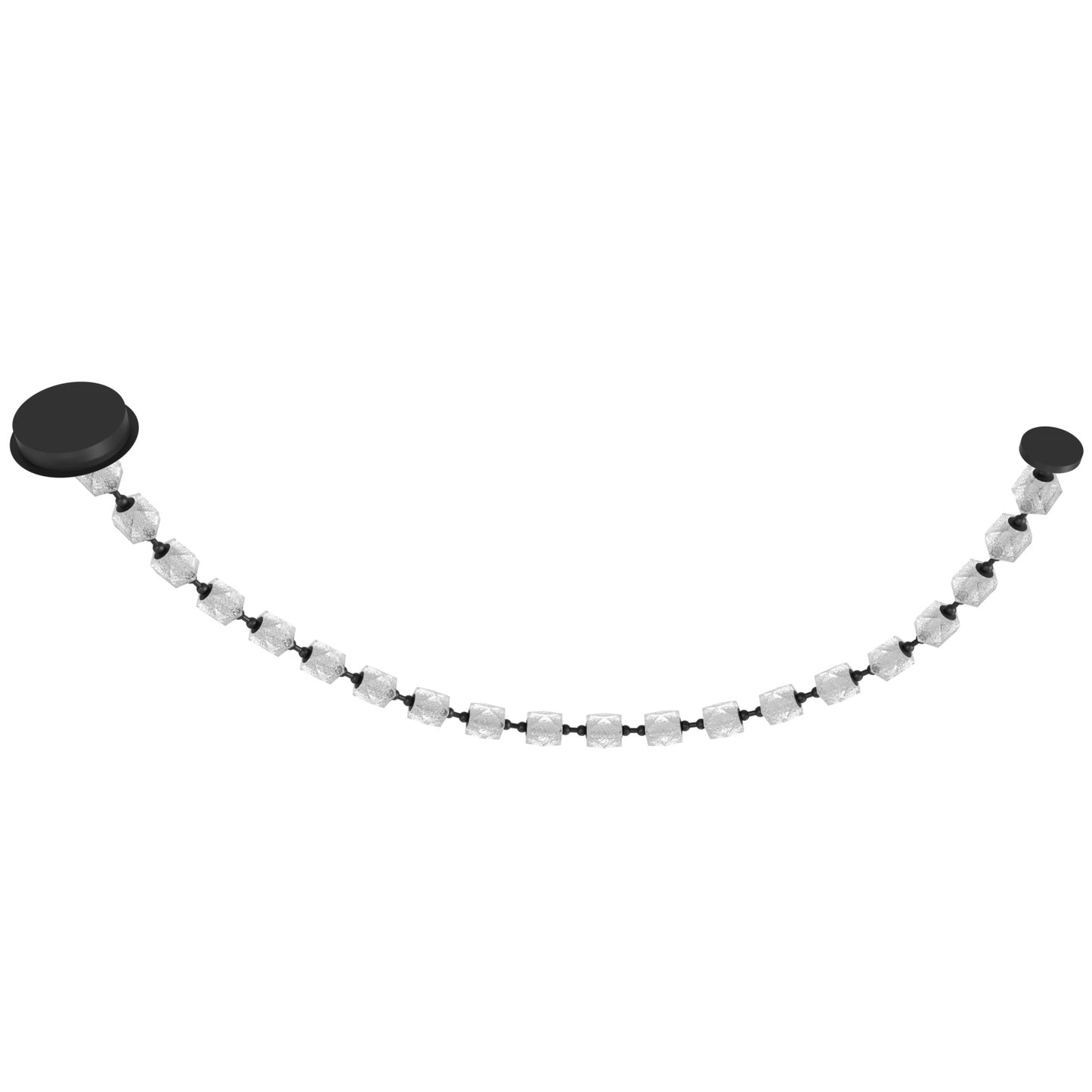 Beluga 20-Light Modern Black LED Pendant Light