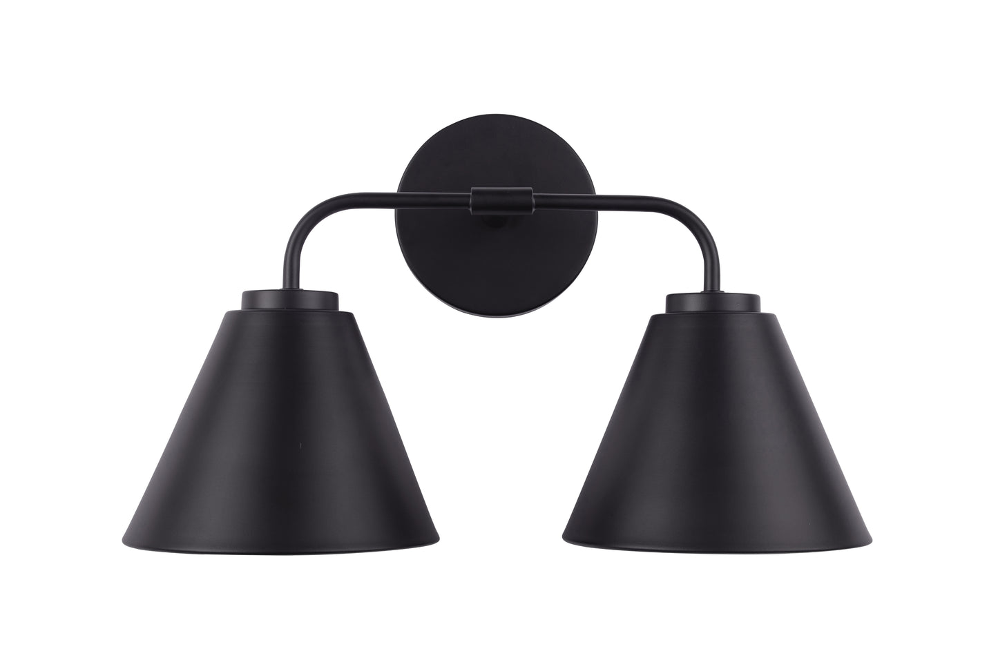 Loft Lantern Modern 2-Light Black Vanity Light