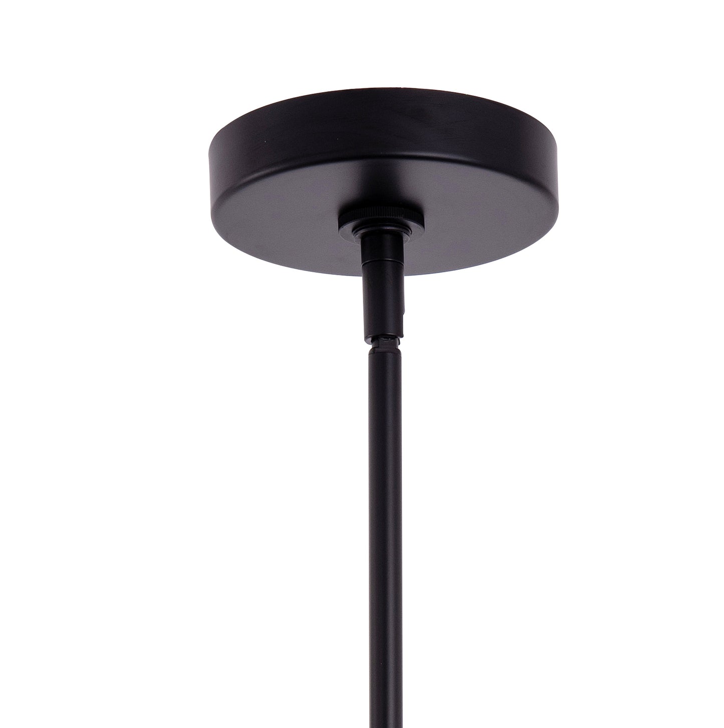 Loft Modern 1-Light Black Metal Pendant Light