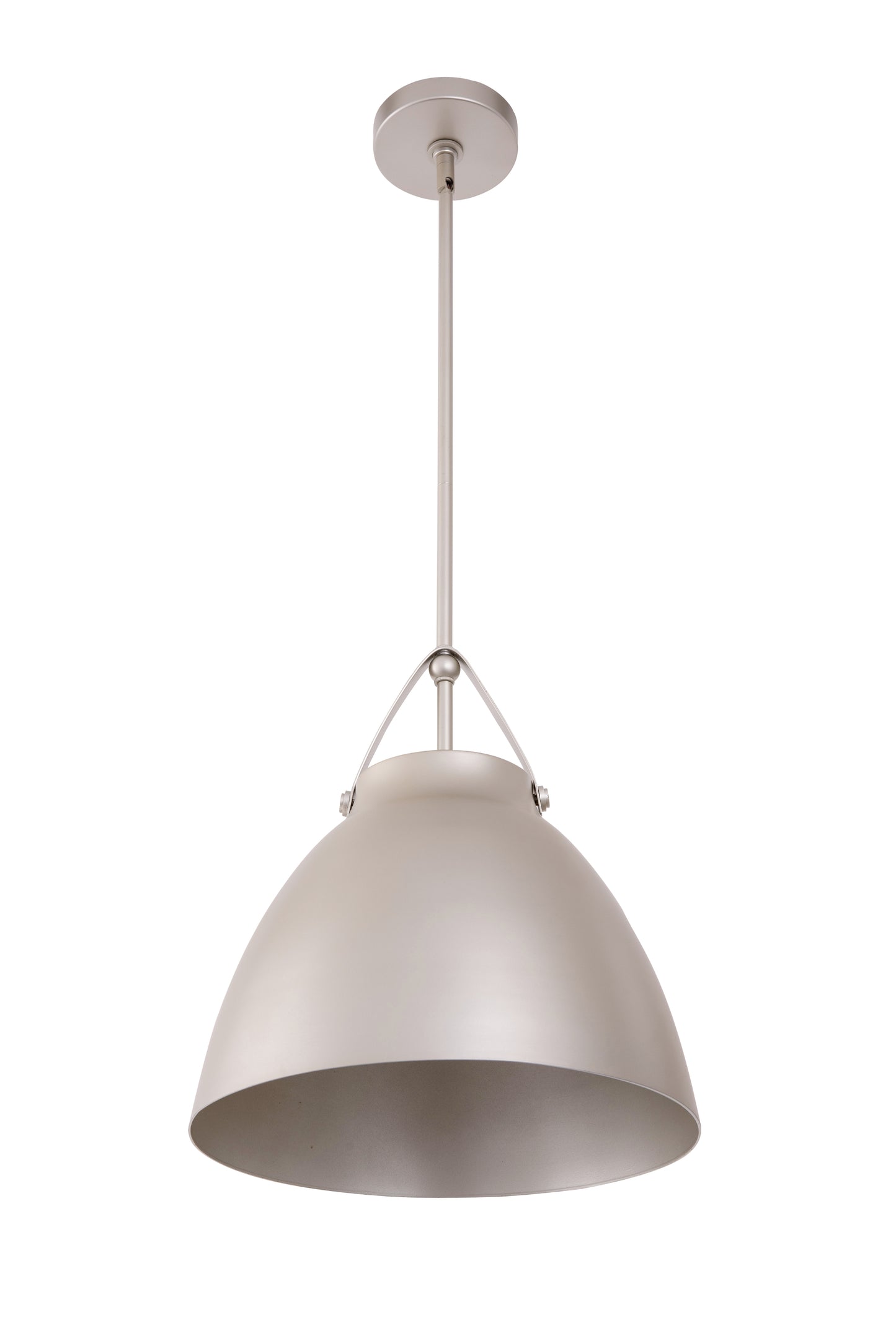 Loft Modern 1-Light Silver Metal Pendant Light