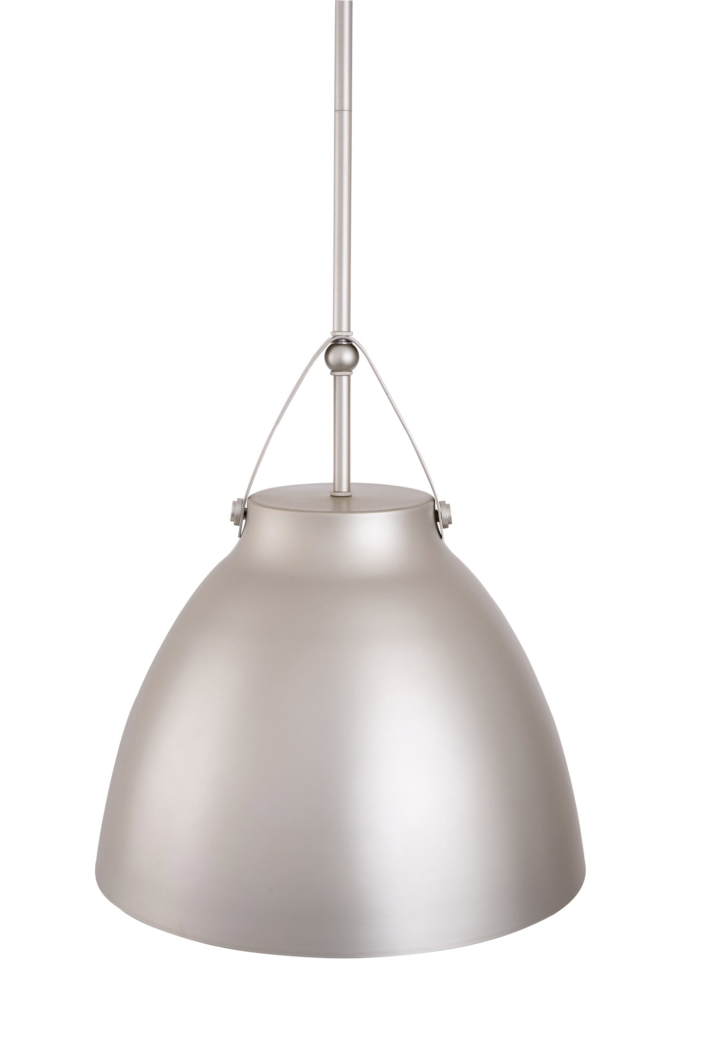 Loft Modern 1-Light Silver Metal Pendant Light