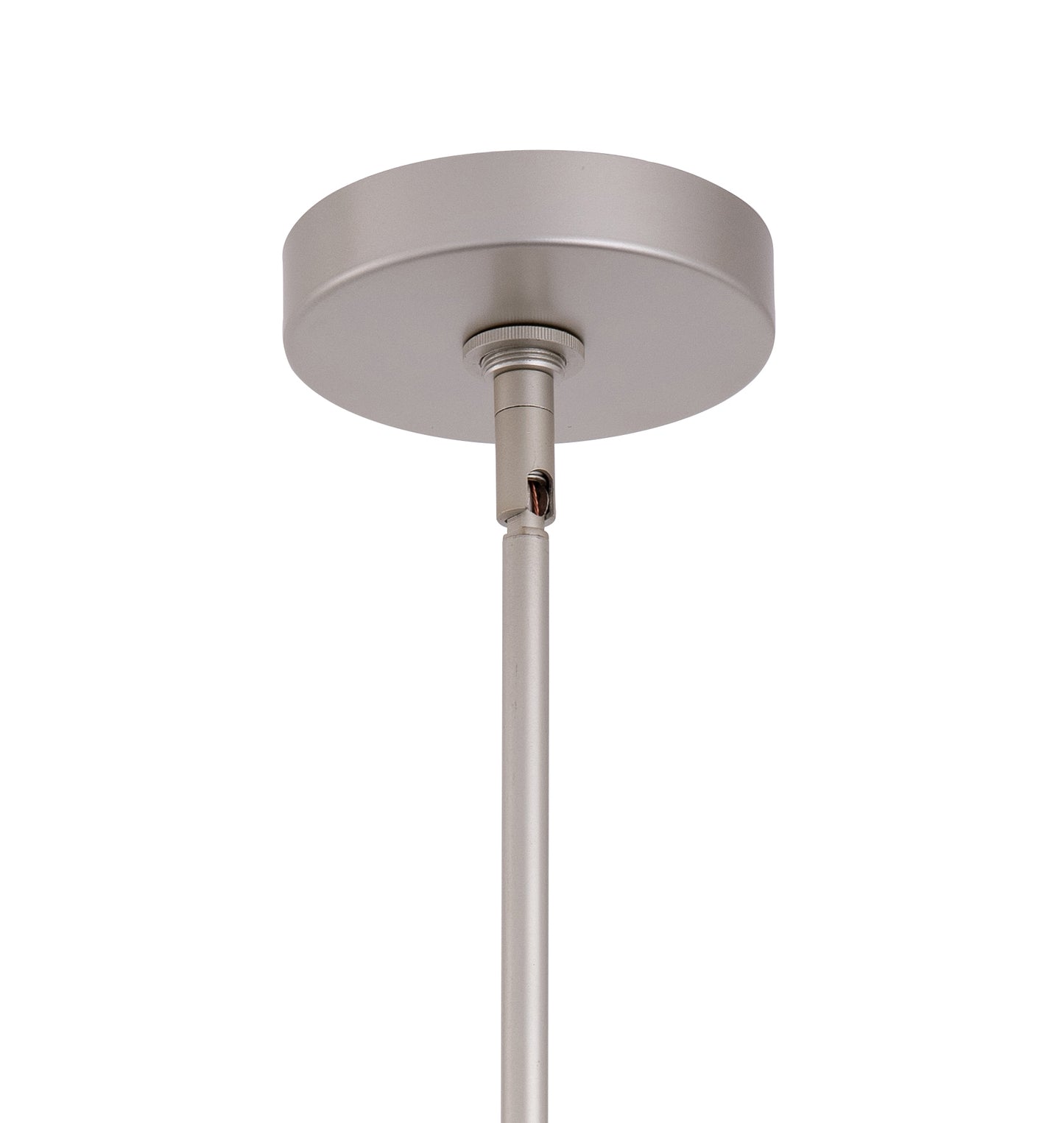 Loft Modern 1-Light Silver Metal Pendant Light