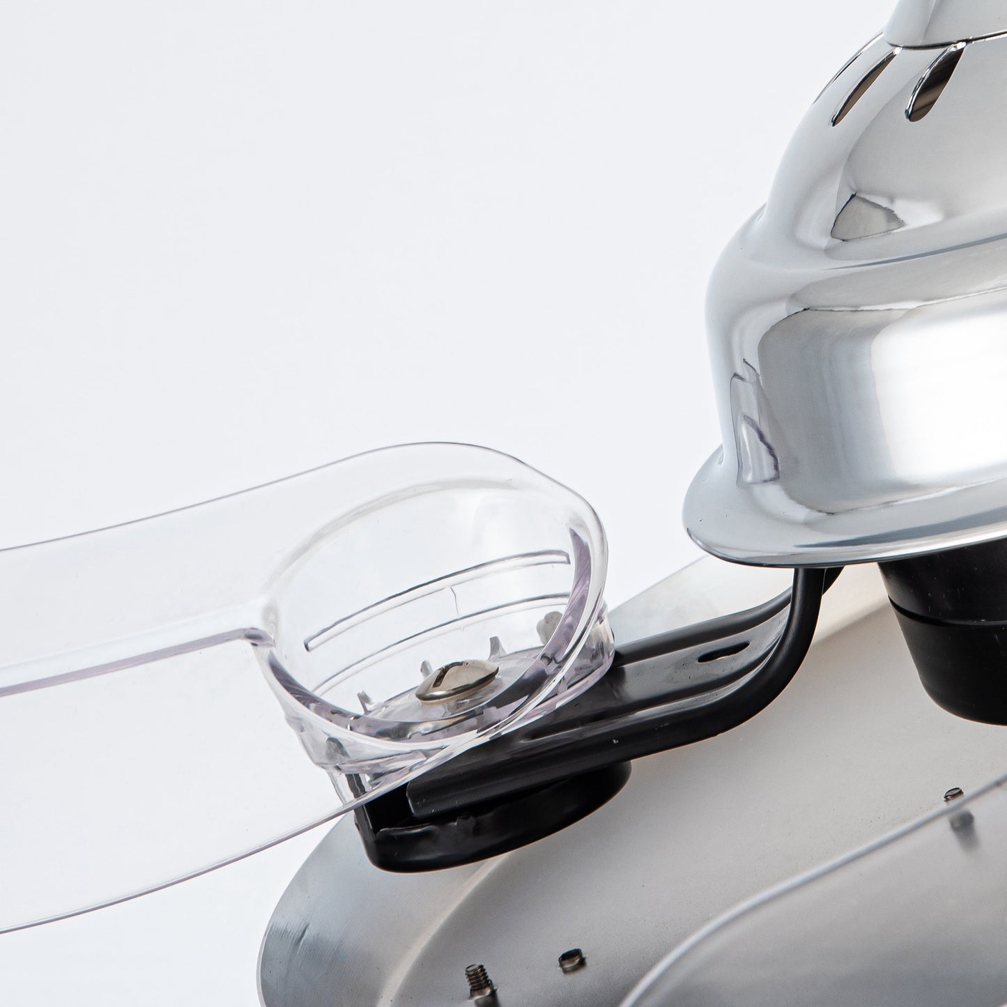 Luxe Twirl 36" Modern 3-Blades Chrome Retractable Fandalier Ceiling Fan