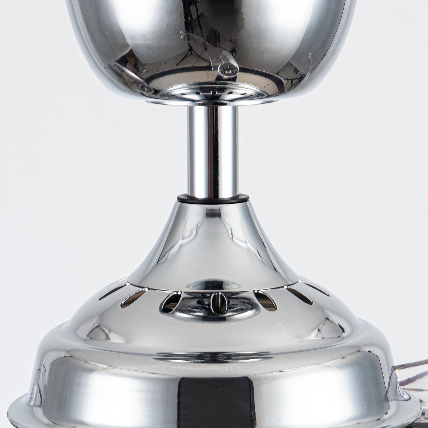 Luxe Twirl 36" Modern 3-Blades Chrome Retractable Fandalier Ceiling Fan