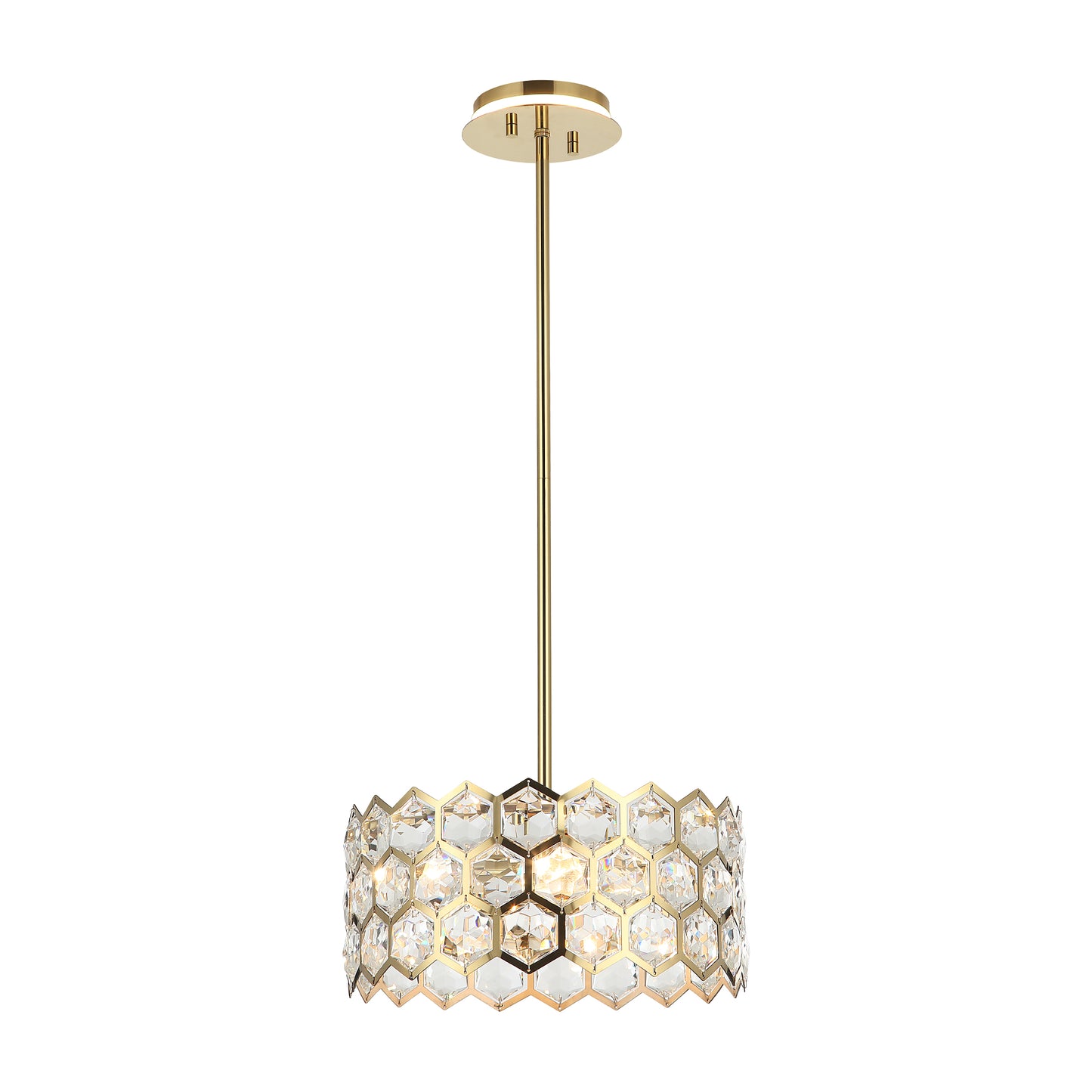 Pendant Light Lusteria Modern Gold Linear 3-Light