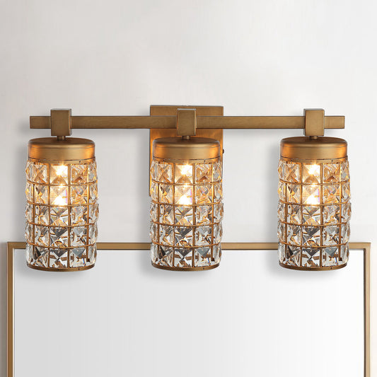 Lusteria 20" Modern Gold Bathroom 3-Light Wall Sconce