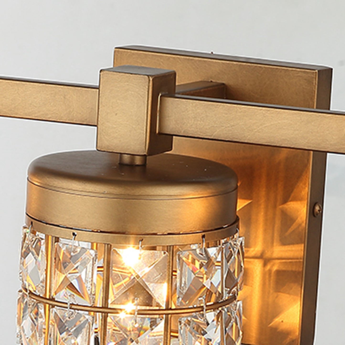 Lusteria 20" Modern Gold Bathroom 3-Light Wall Sconce