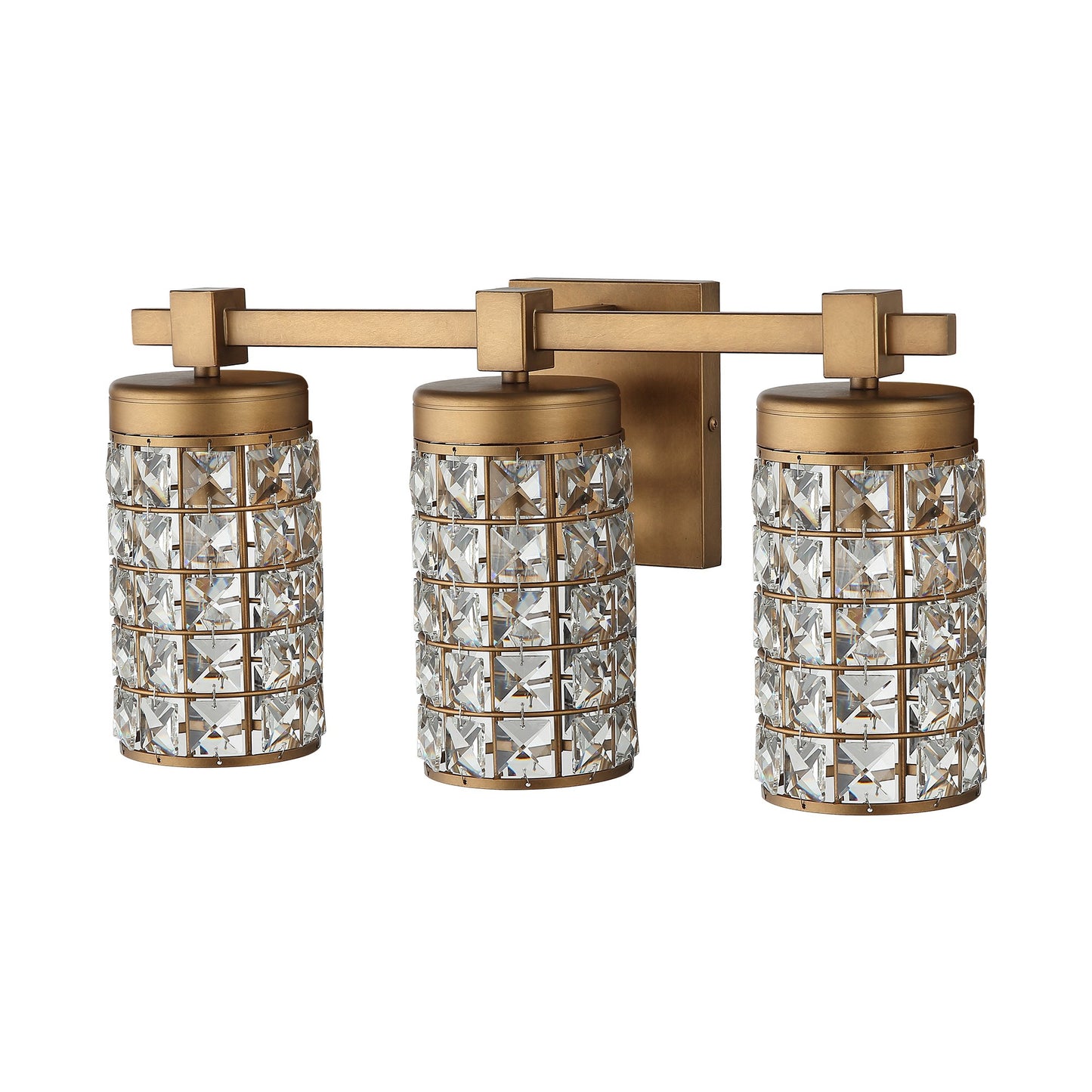 Lusteria 20" Modern Gold Bathroom 3-Light Wall Sconce