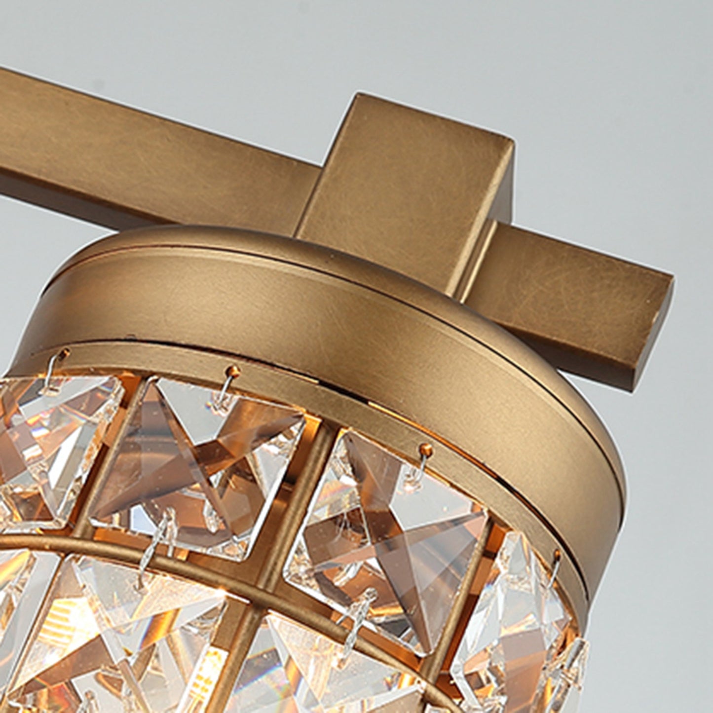 Lusteria 20" Modern Gold Bathroom 3-Light Wall Sconce