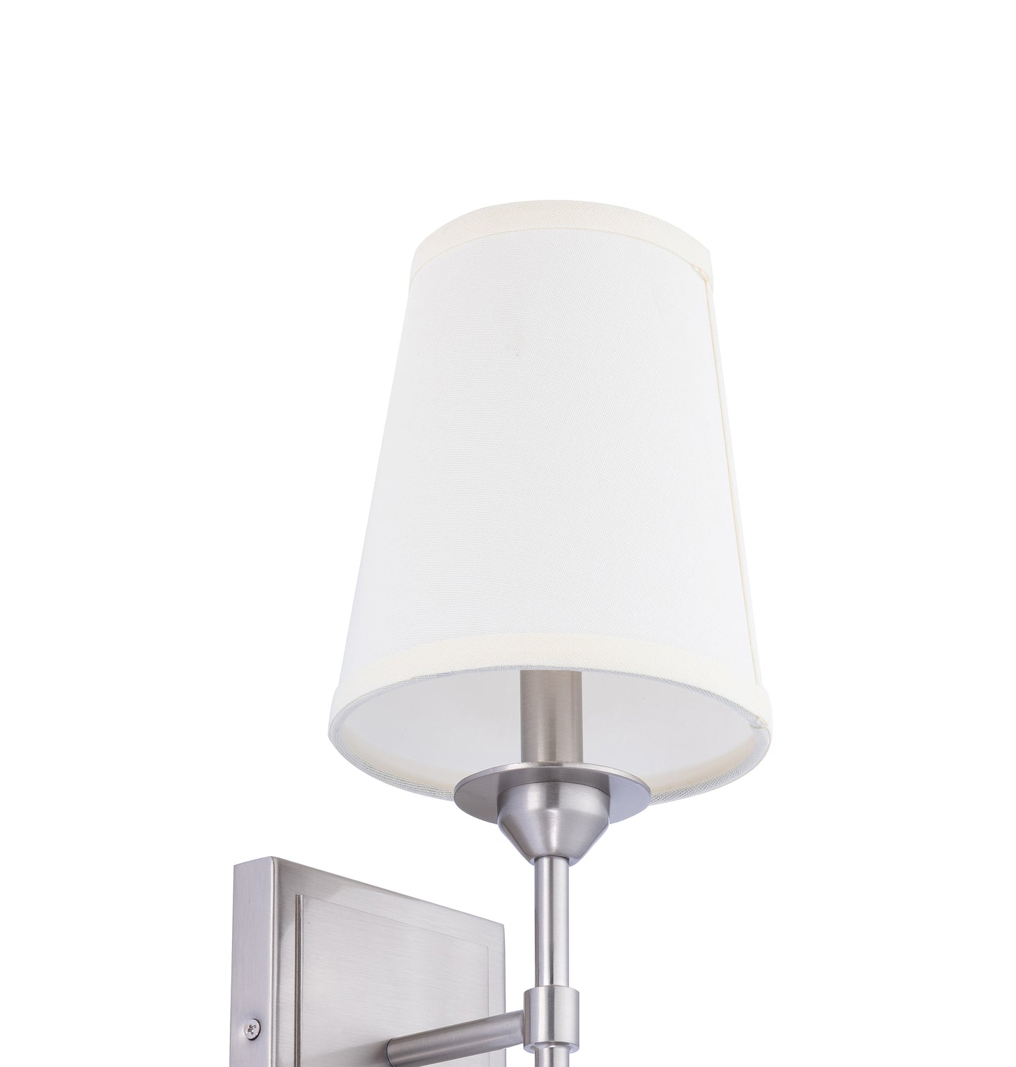 Manor Modern Traditional 1-Light Nickel Wall Sconce Light