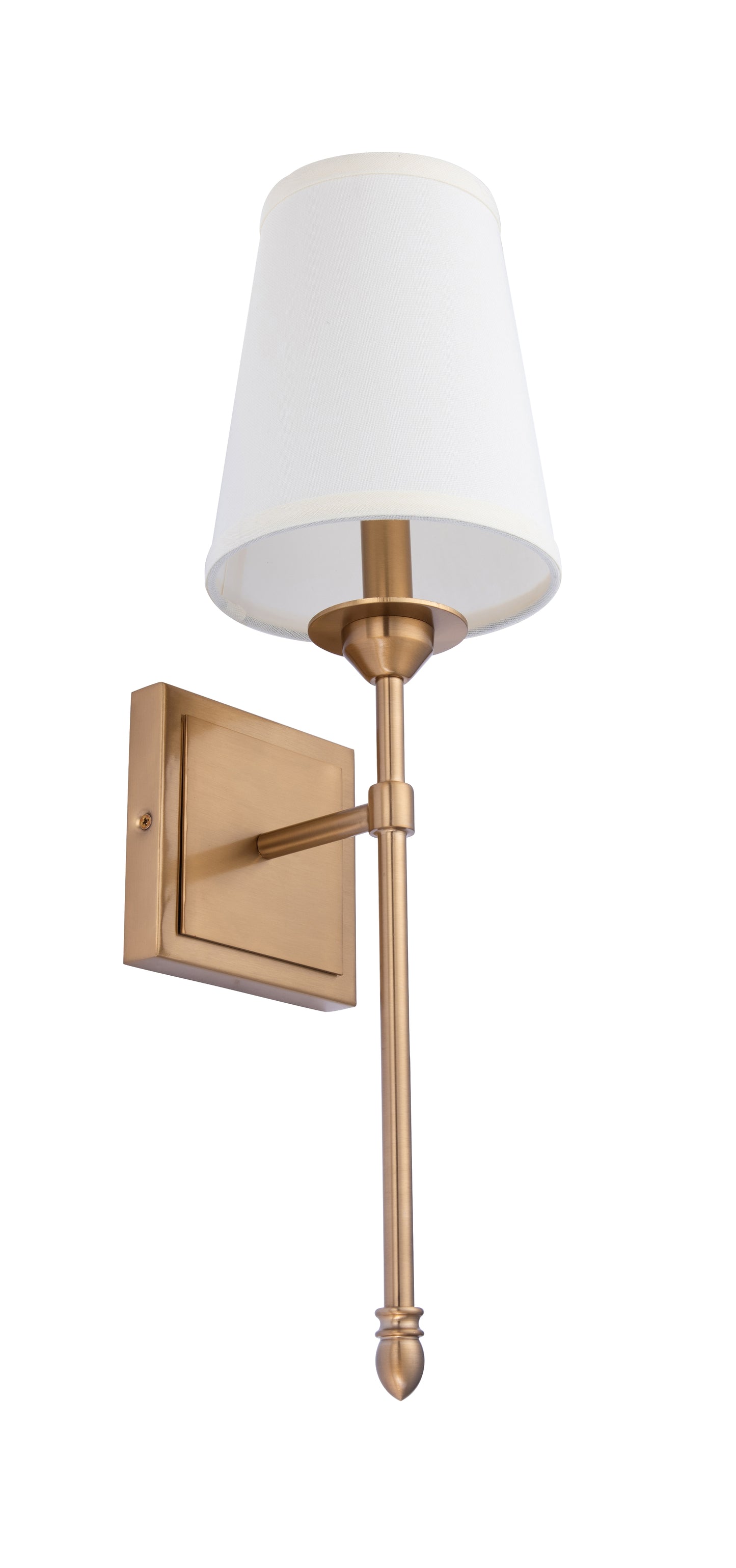 Manor Modern Traditional 1-Light Gold Wall Sconce Light