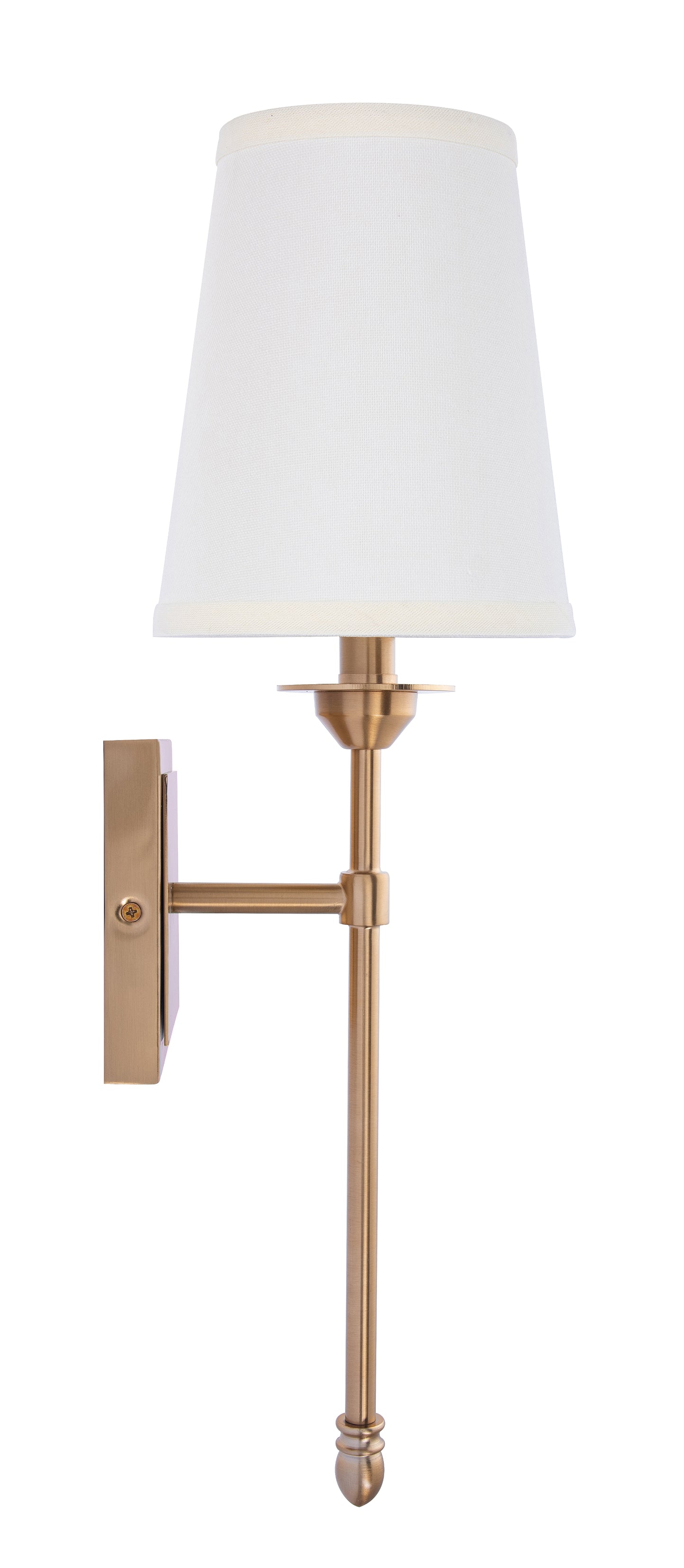 Manor Modern Traditional 1-Light Gold Wall Sconce Light