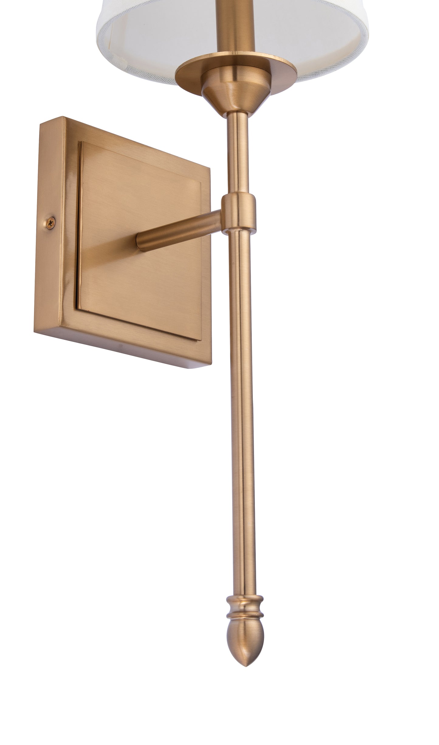 Manor Modern Traditional 1-Light Gold Wall Sconce Light